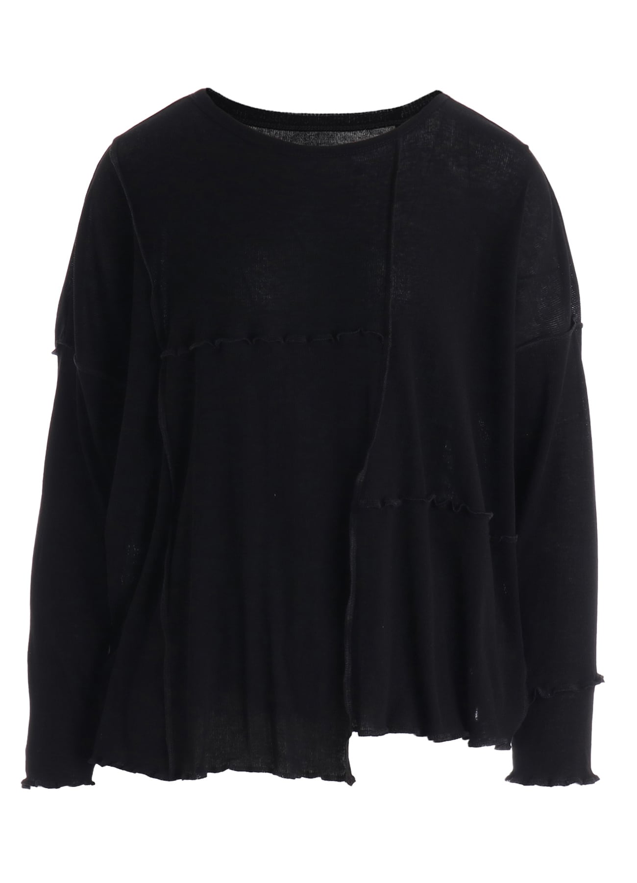 RIB PANEL LONG SLEEVE BIG TEE