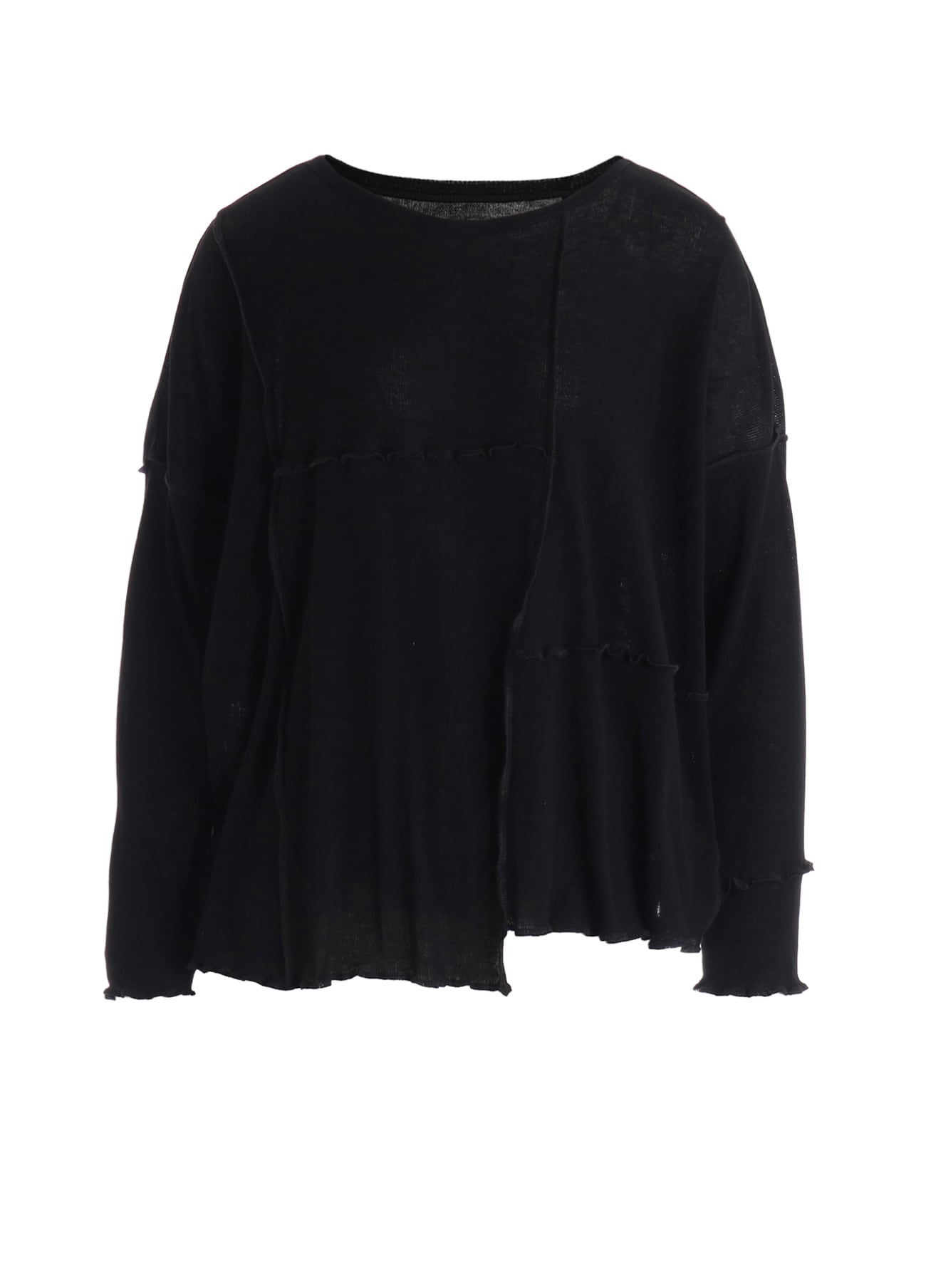 RIB PANEL LONG SLEEVE BIG TEE