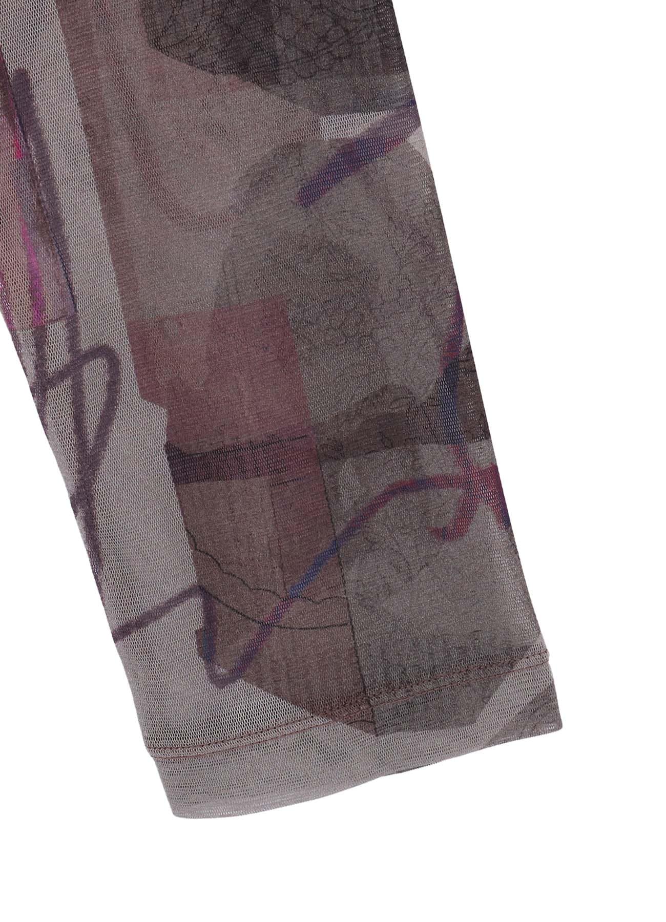 TULLE VASE COLLAGE PRINT CARDIGAN