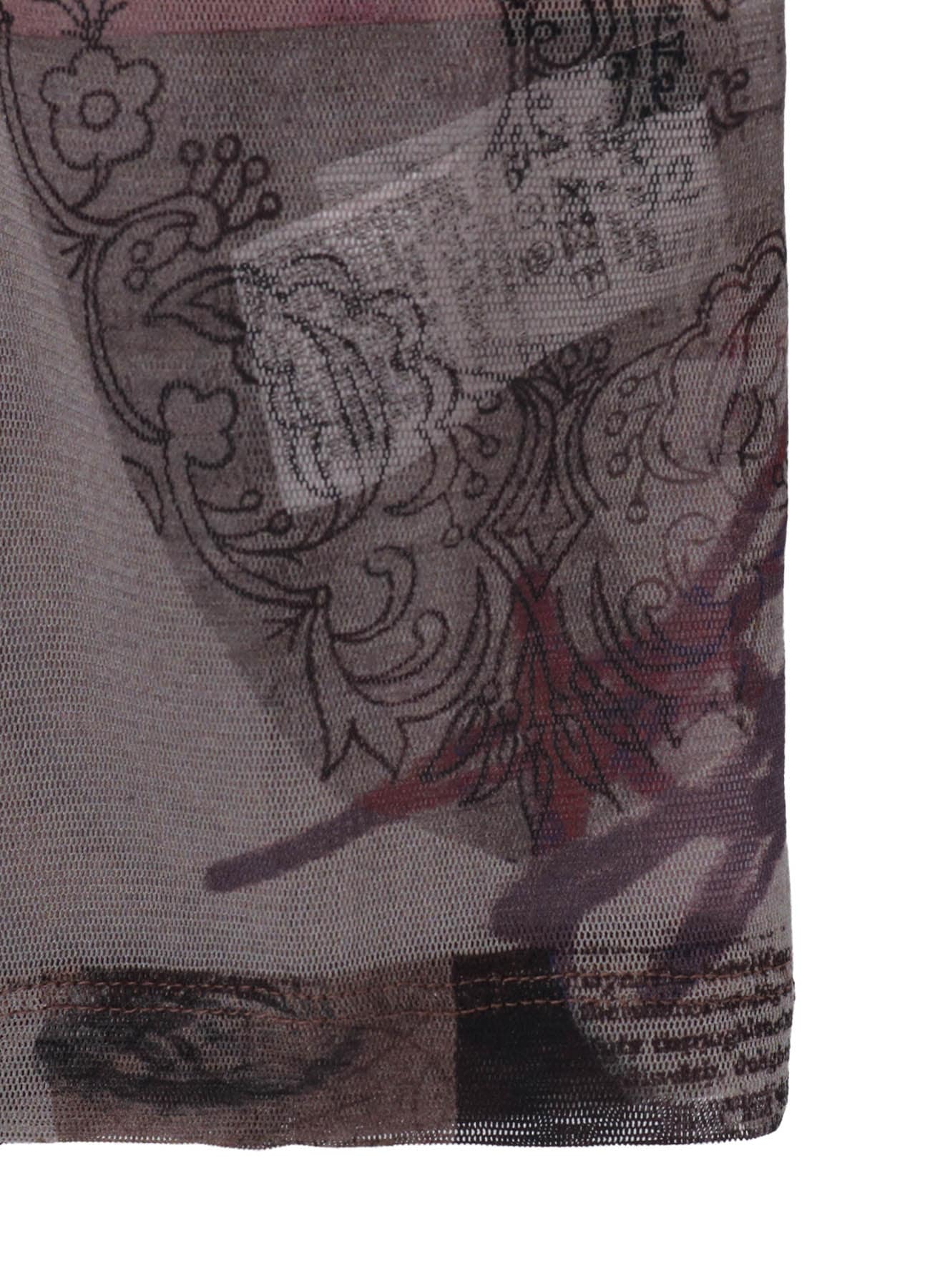 TULLE VASE COLLAGE PRINT CARDIGAN