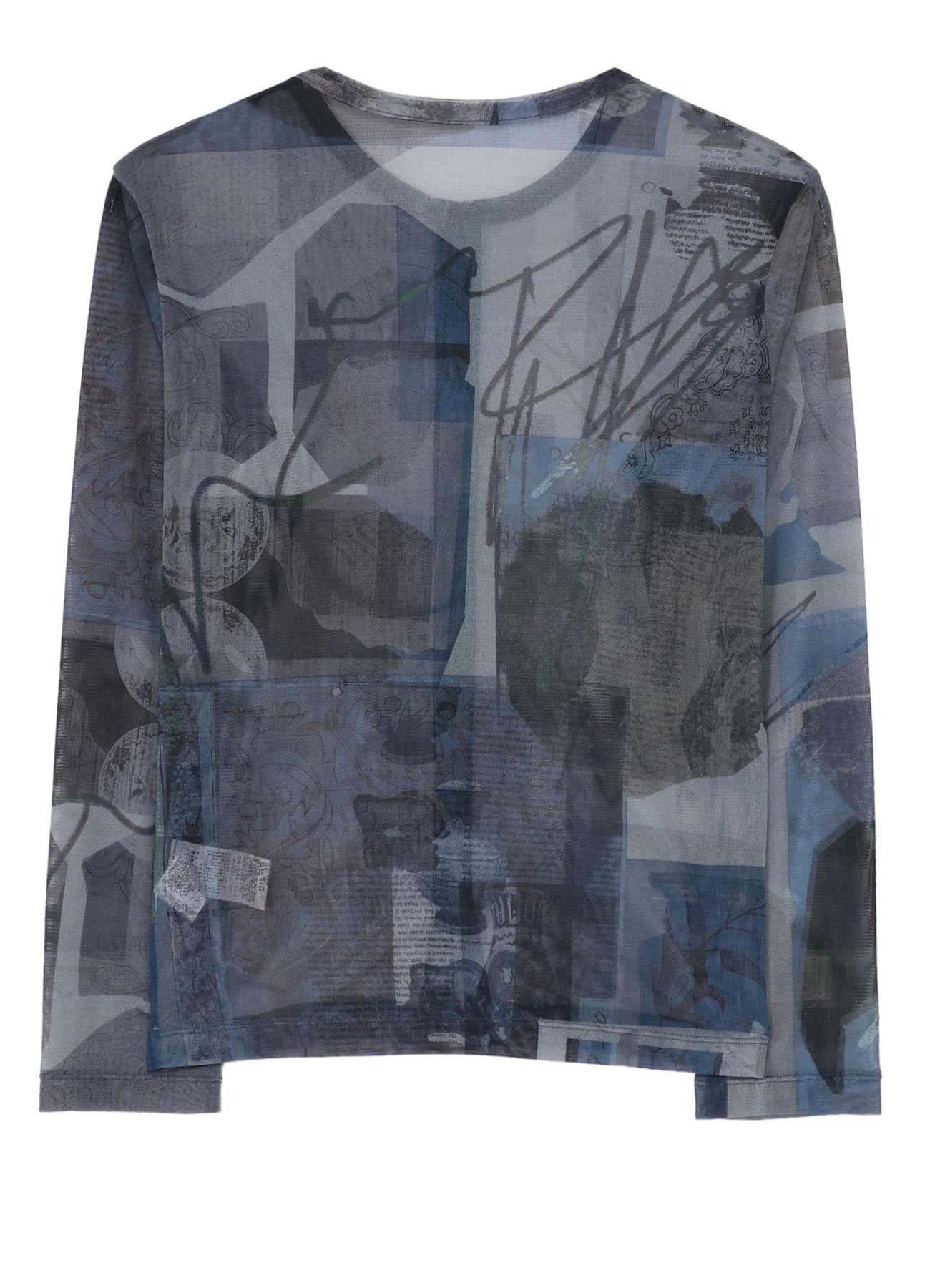 TULLE VASE COLLAGE PRINT CARDIGAN
