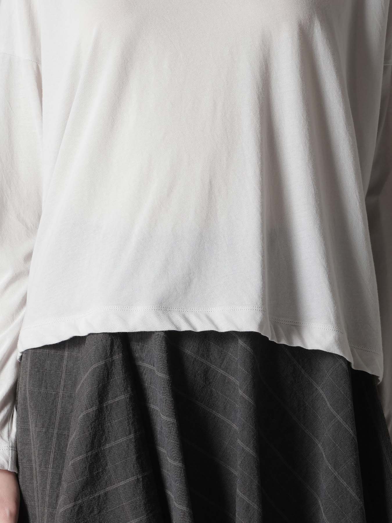 COTTON JERSY CROPED TEE