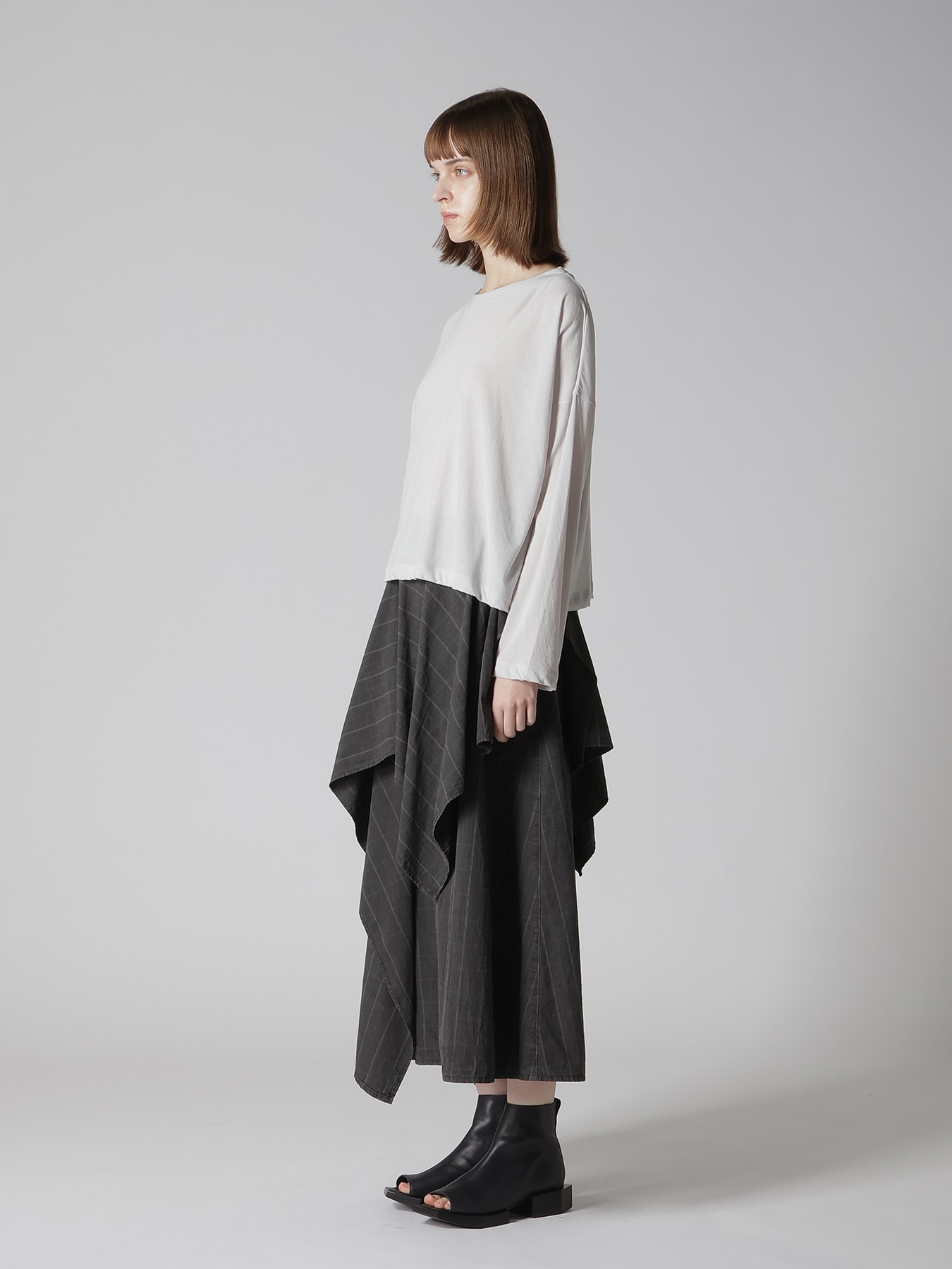 COTTON JERSY CROPED TEE