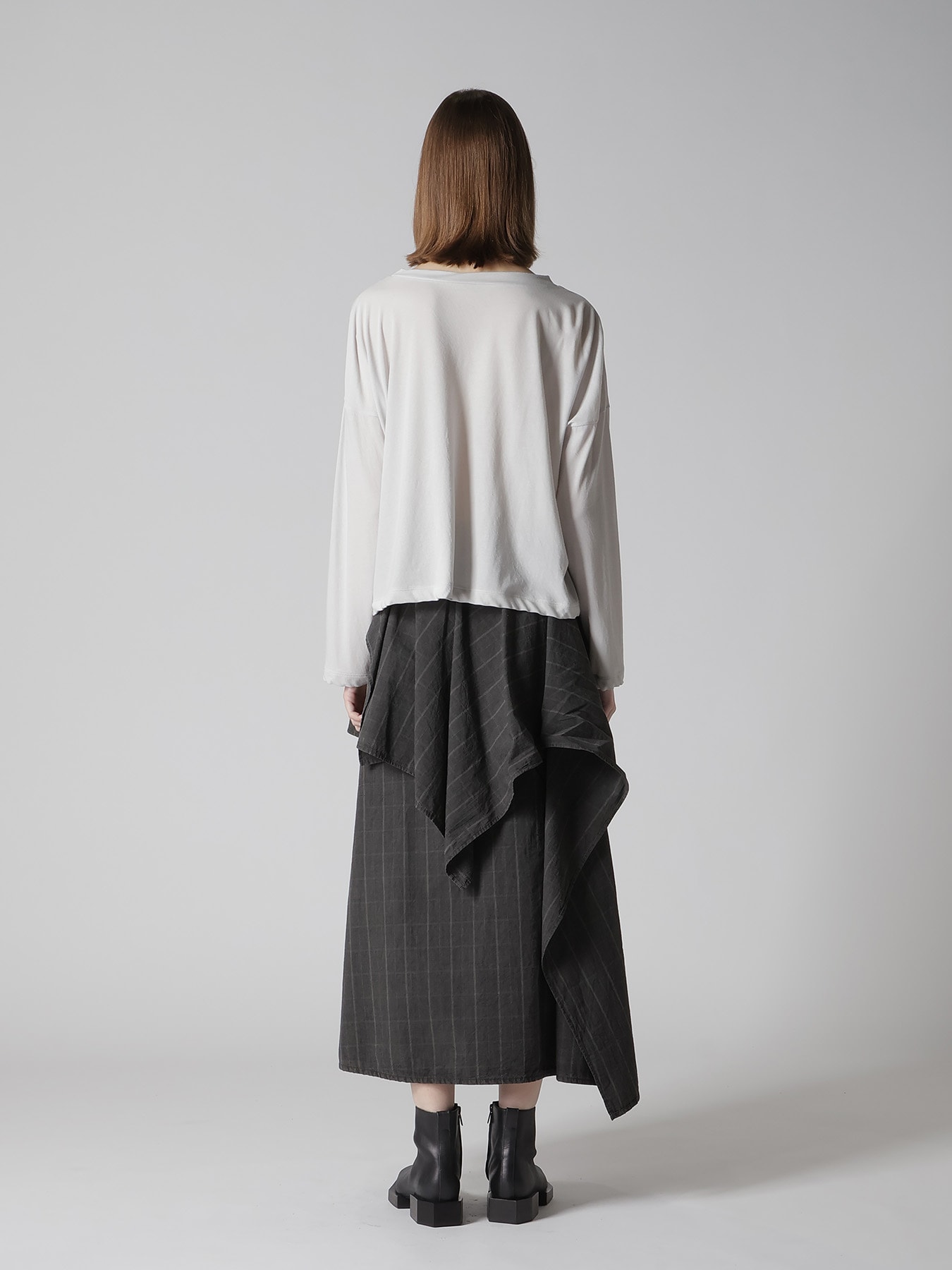 COTTON JERSY CROPED TEE