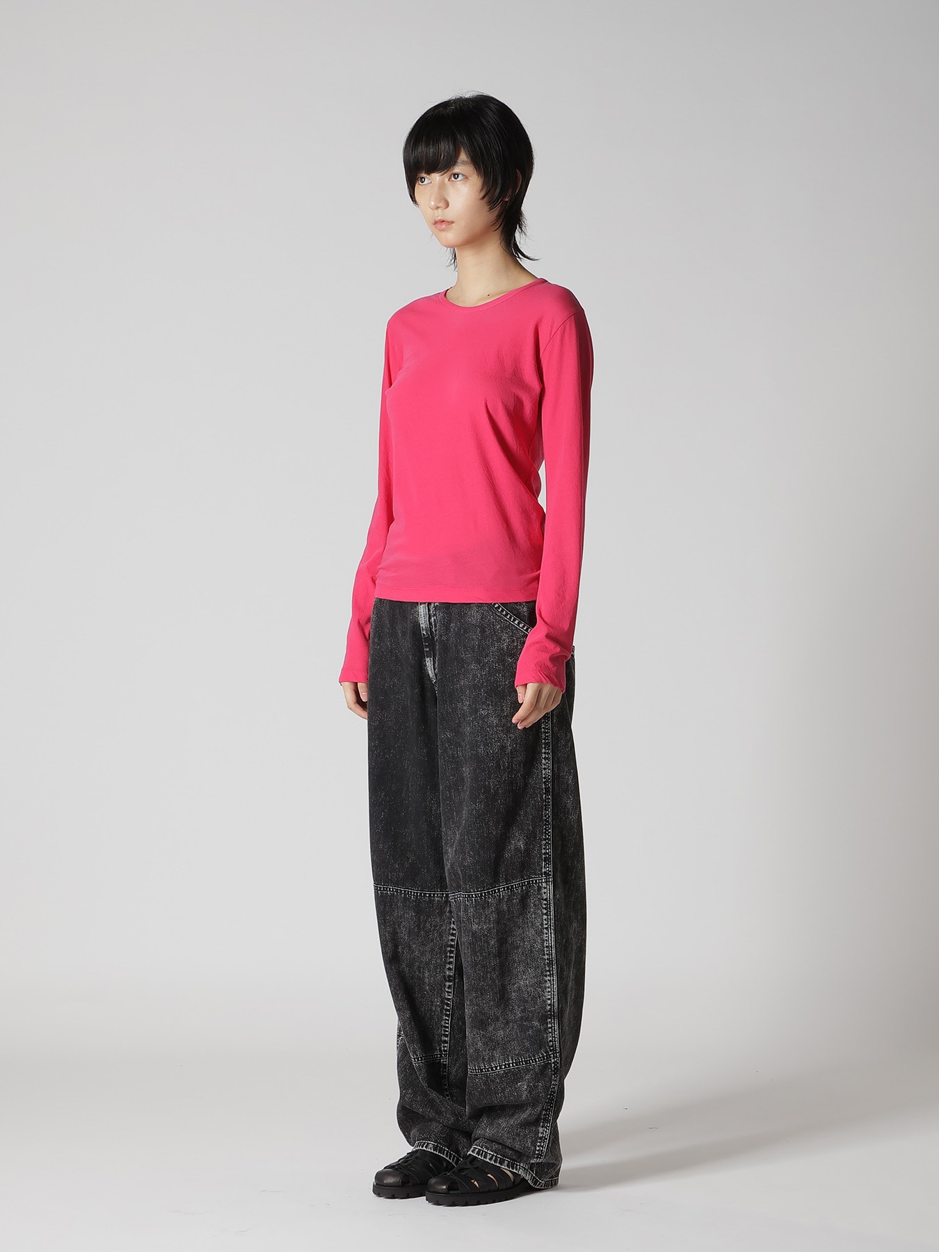 COTTON JERSY LONG SLEEVE TEE