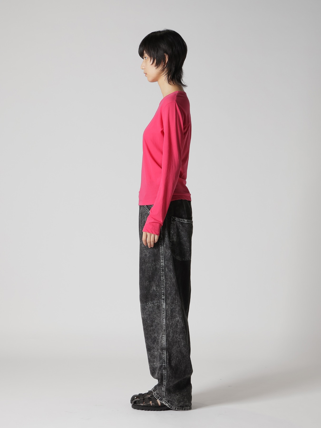 COTTON JERSY LONG SLEEVE TEE