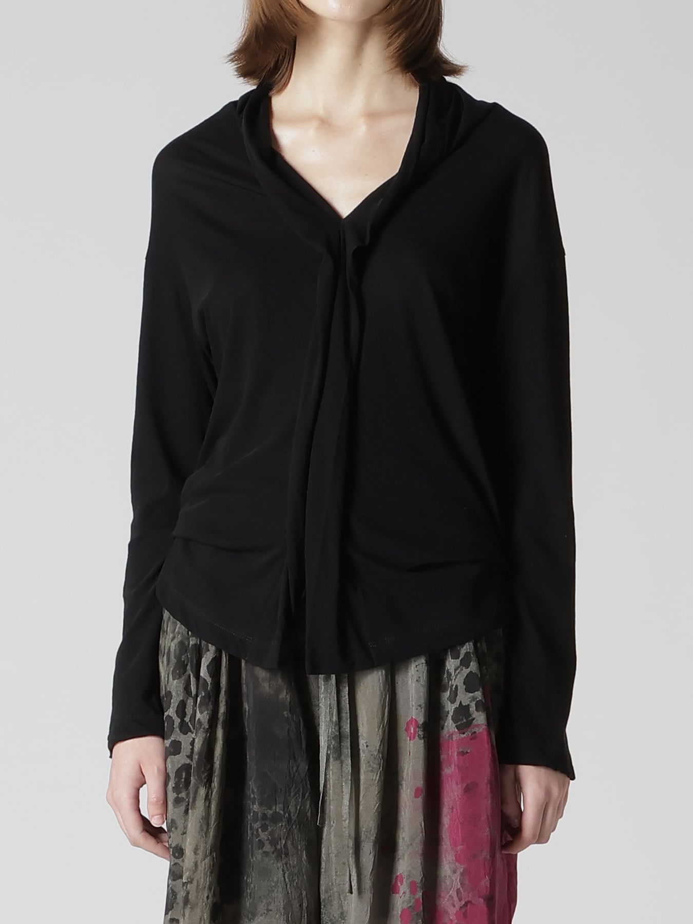 COTTON JERSY FRONT BUTTONS CARDIGAN