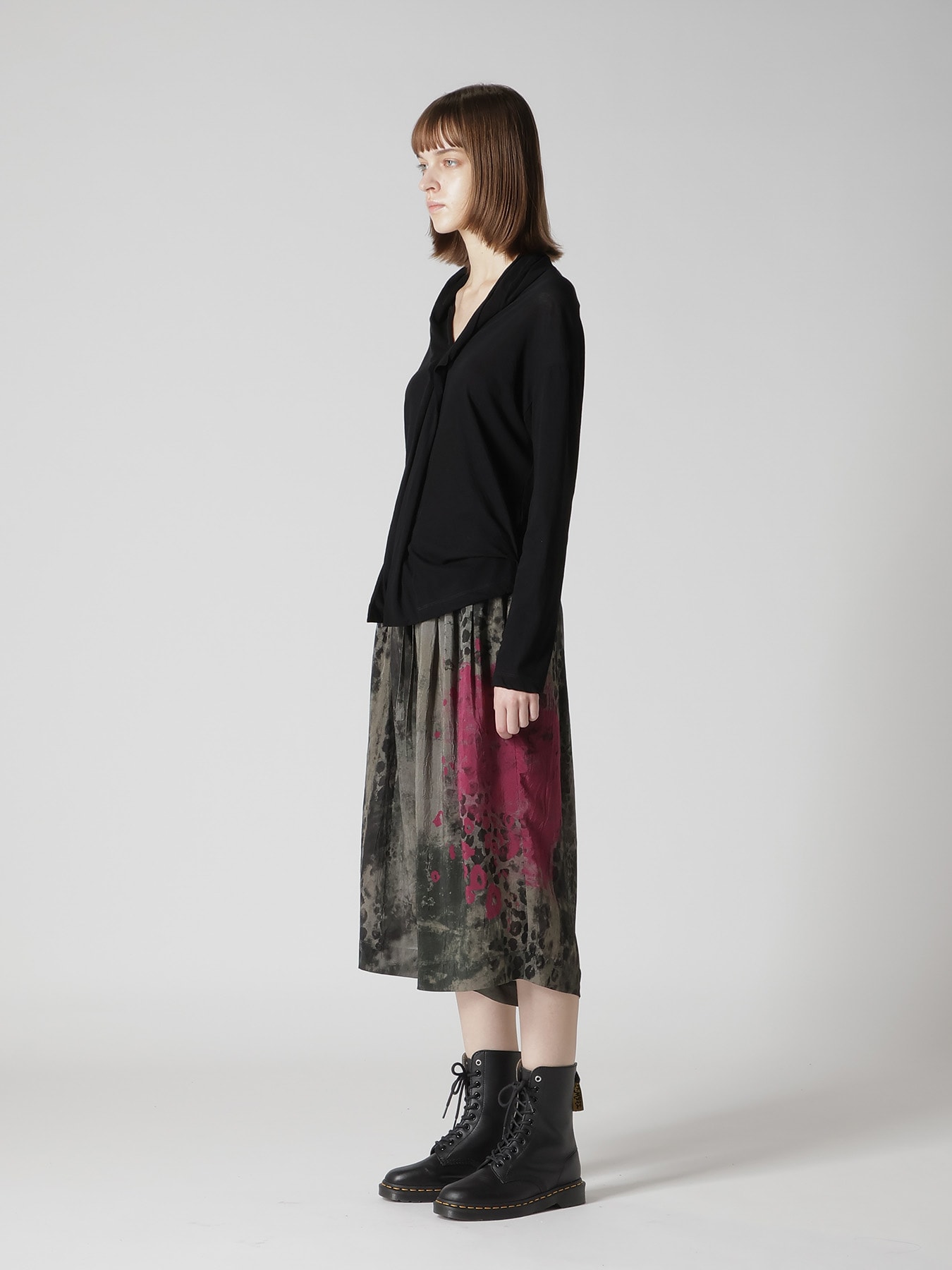 COTTON JERSY FRONT BUTTONS CARDIGAN