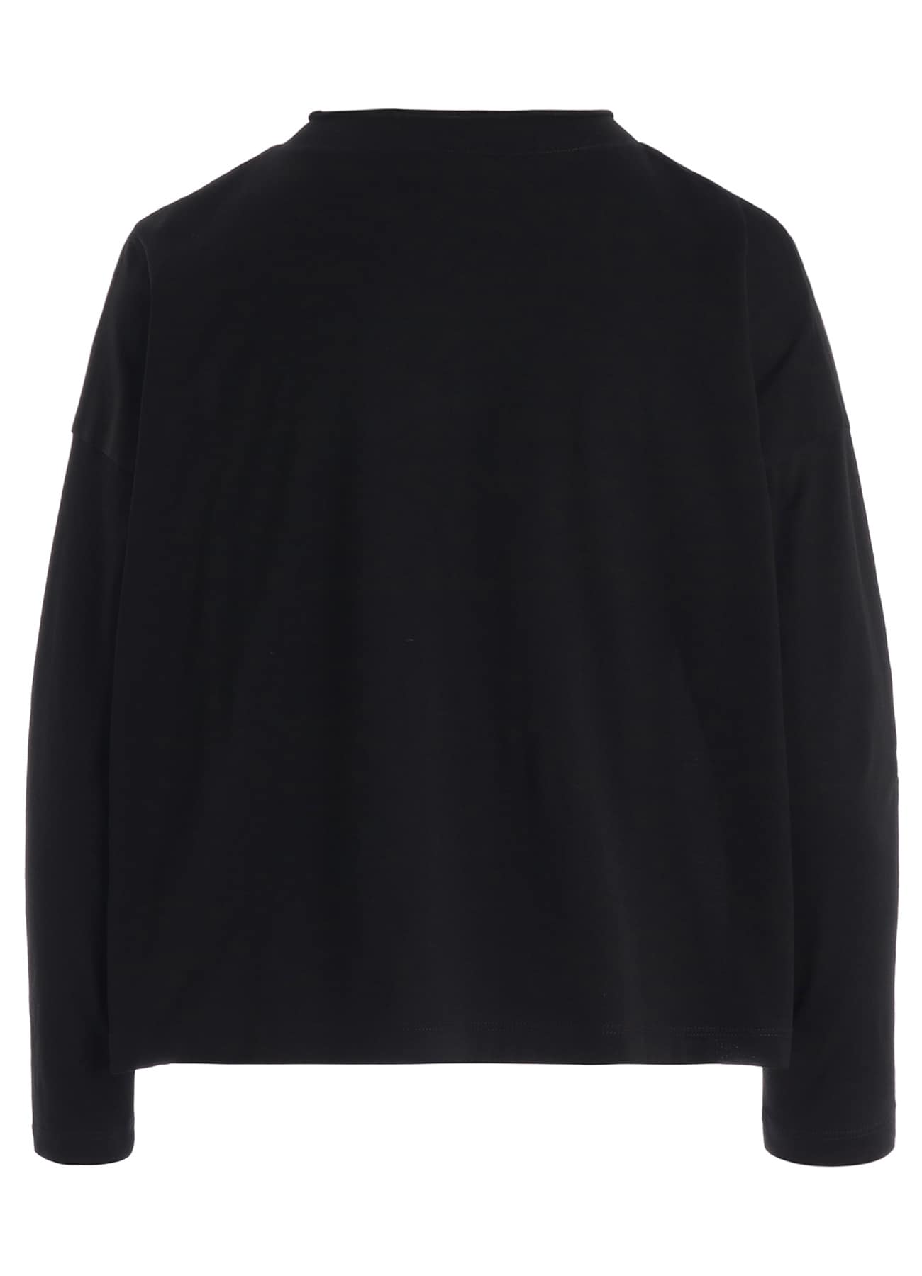 COTTON JERSEY ROUND NECK CARDIGAN