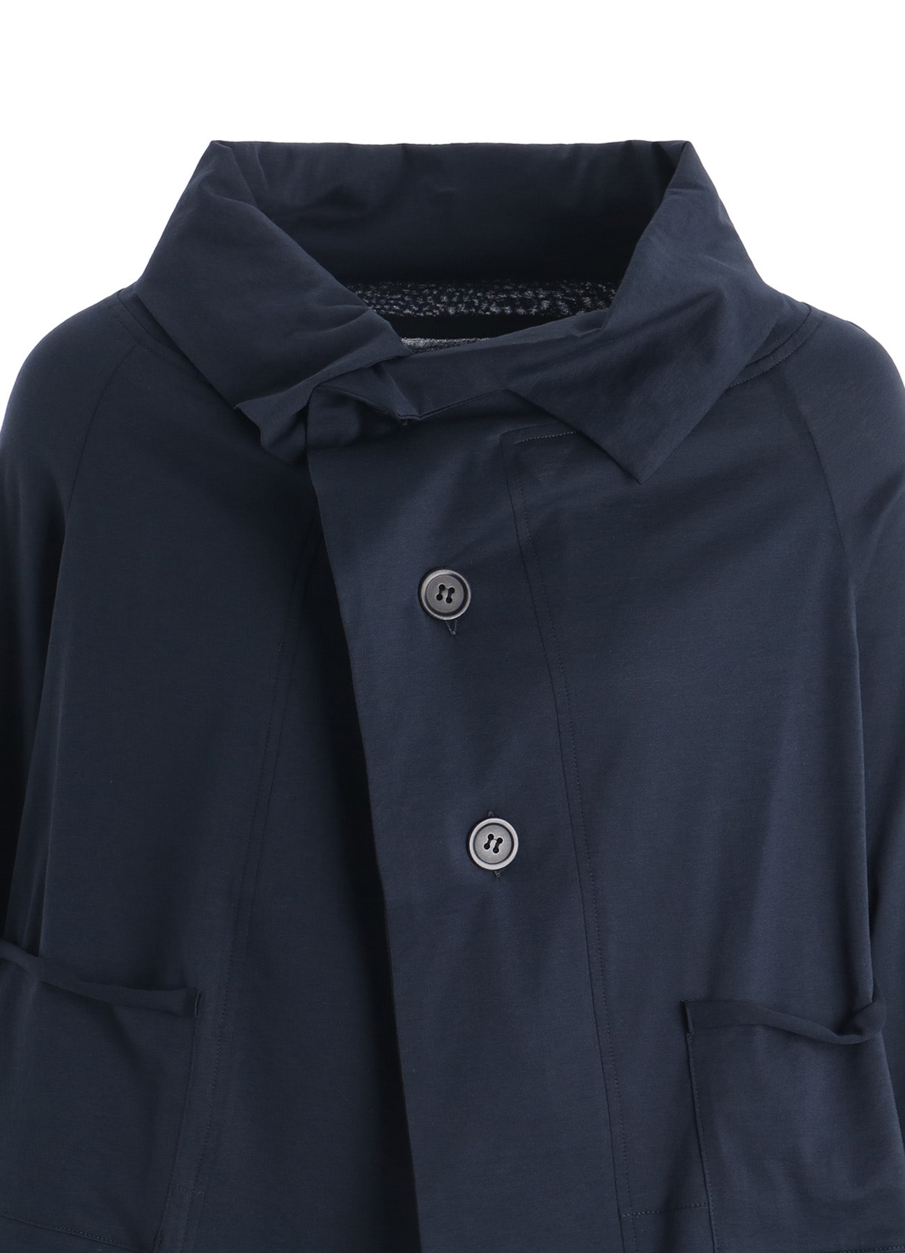 COTTON JERSEY ARRANGED 3-BUTTON JACKET