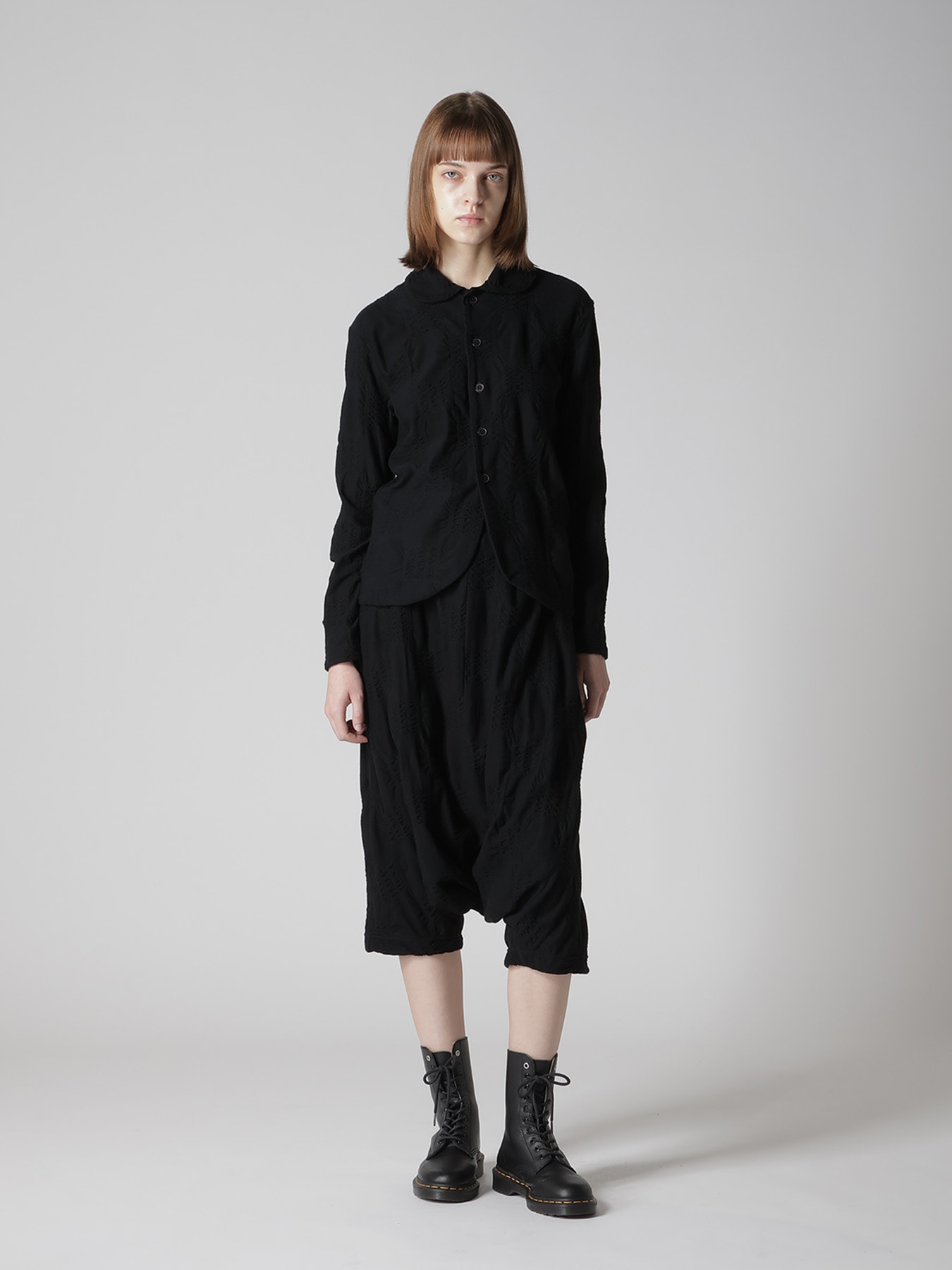 BLOCK TUCK JQ 5-BUTTON CARDIGAN