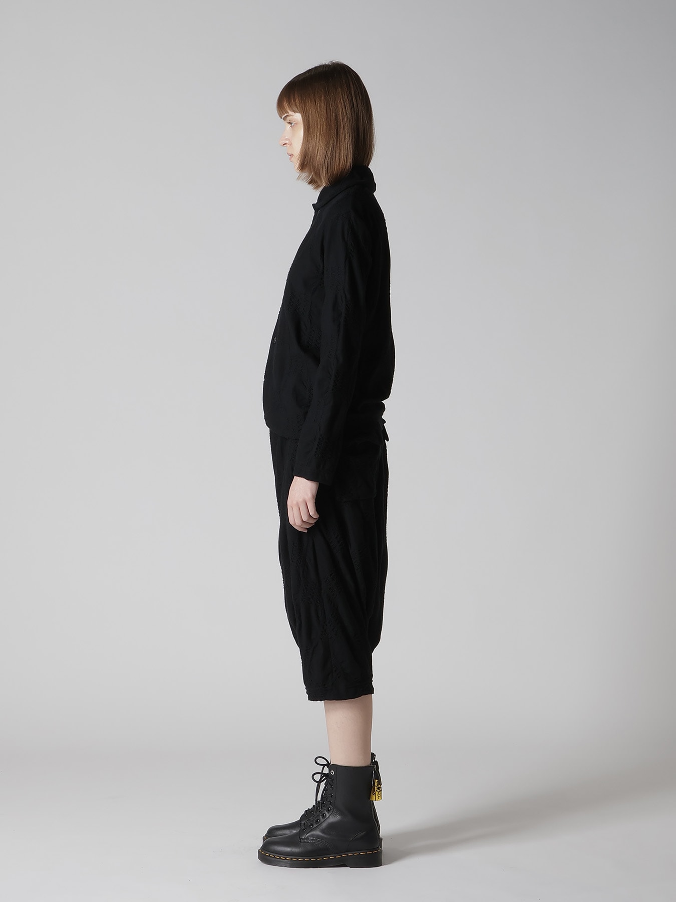 BLOCK TUCK JQ 5-BUTTON CARDIGAN