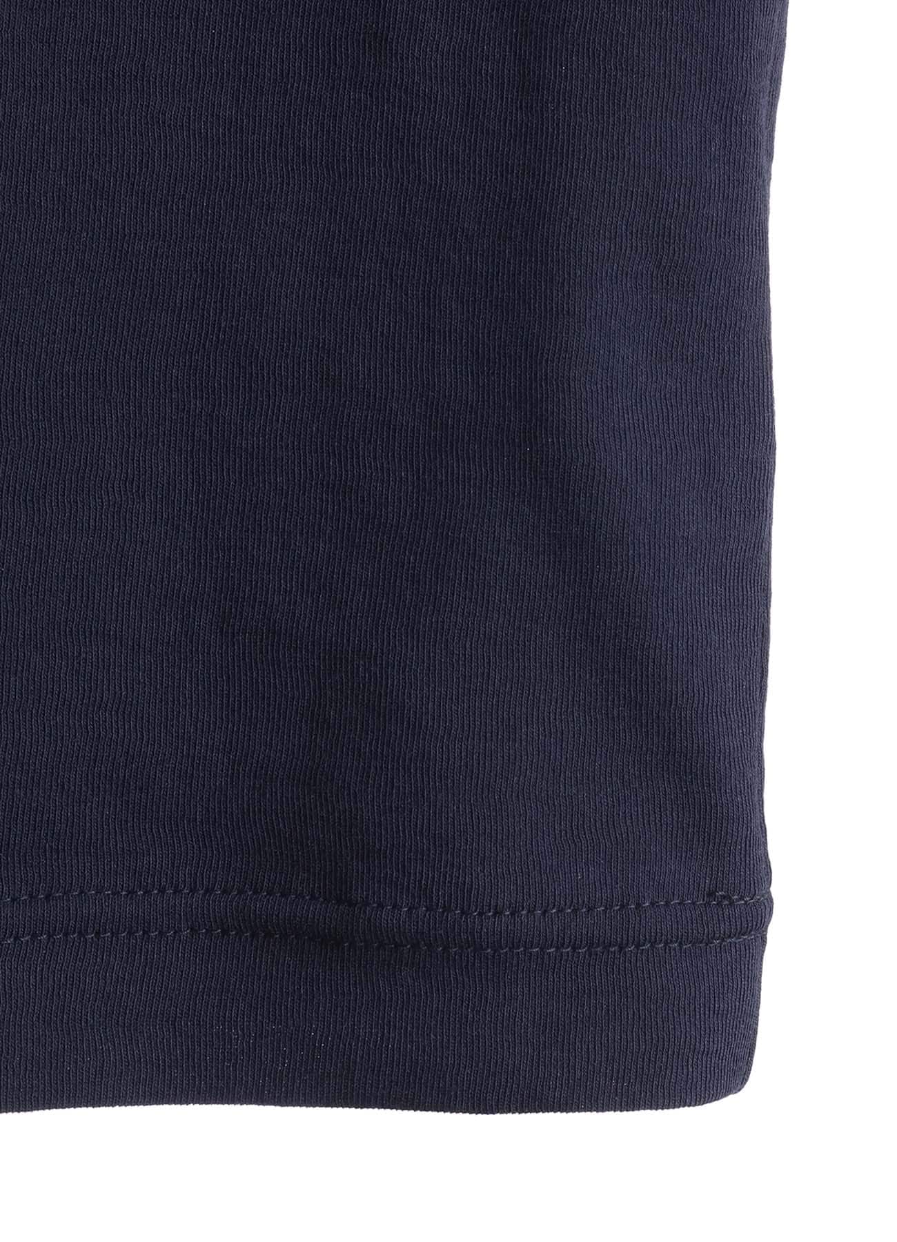 COTTON GAUZE FRAISE ROUND NECK LONG SLEEVE TEE