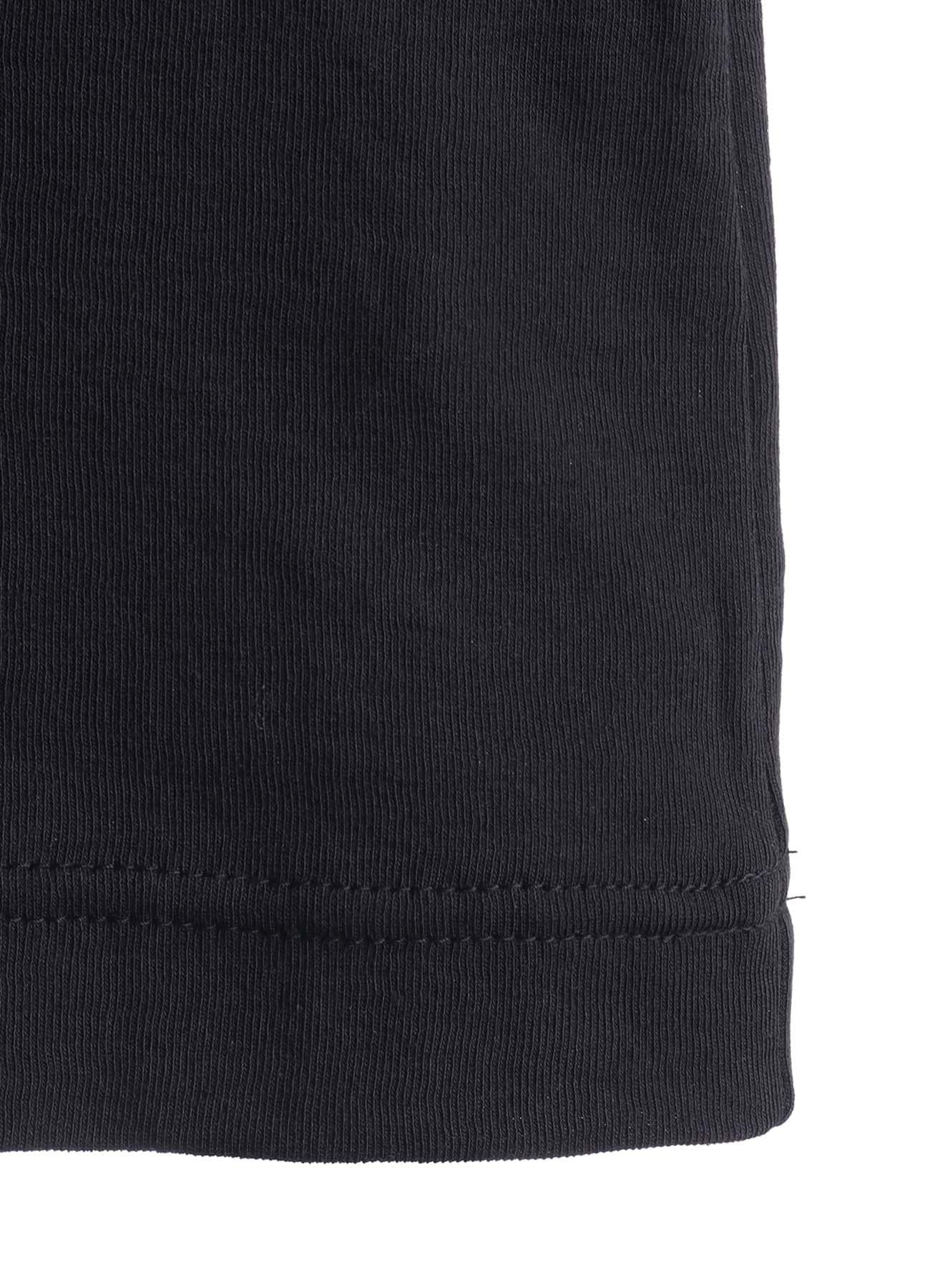COTTON GAUZE FRAISE ROUND NECK LONG SLEEVE TEE