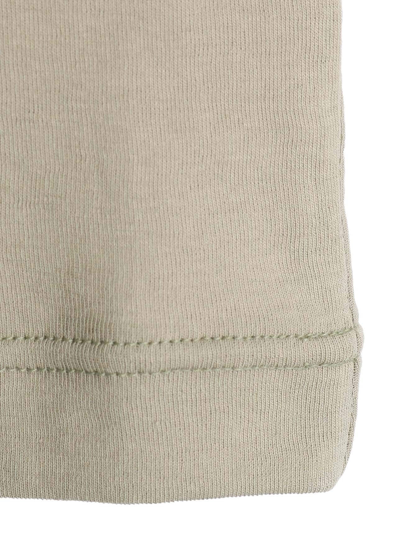 COTTON GAUZE FRAISE HIGHNECK LONG SLEEVE TEE
