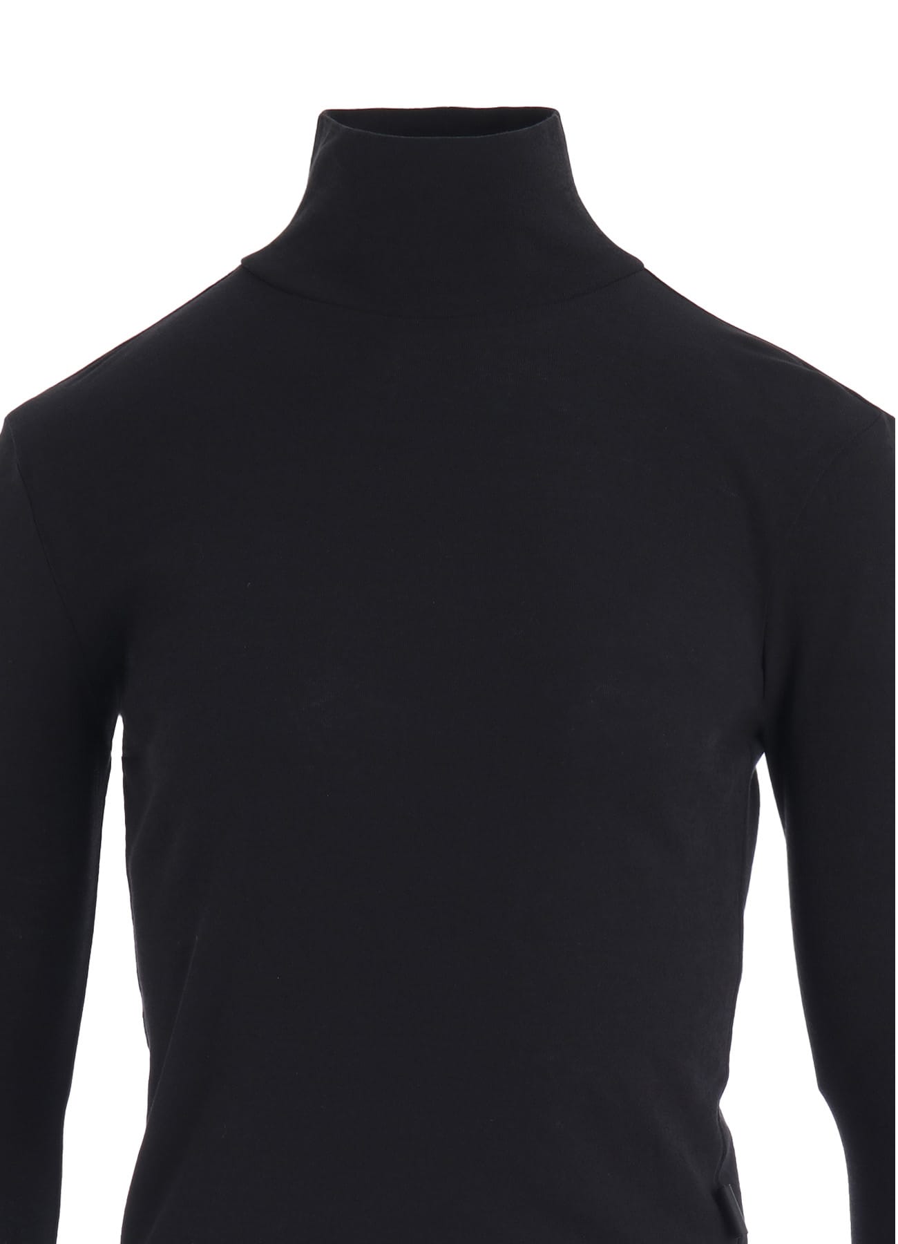 COTTON GAUZE FRAISE HIGHNECK LONG SLEEVE TEE