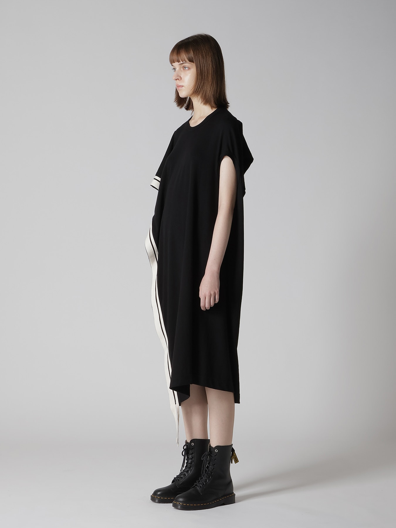 JERSEY UNBALANCE LINE DRESS