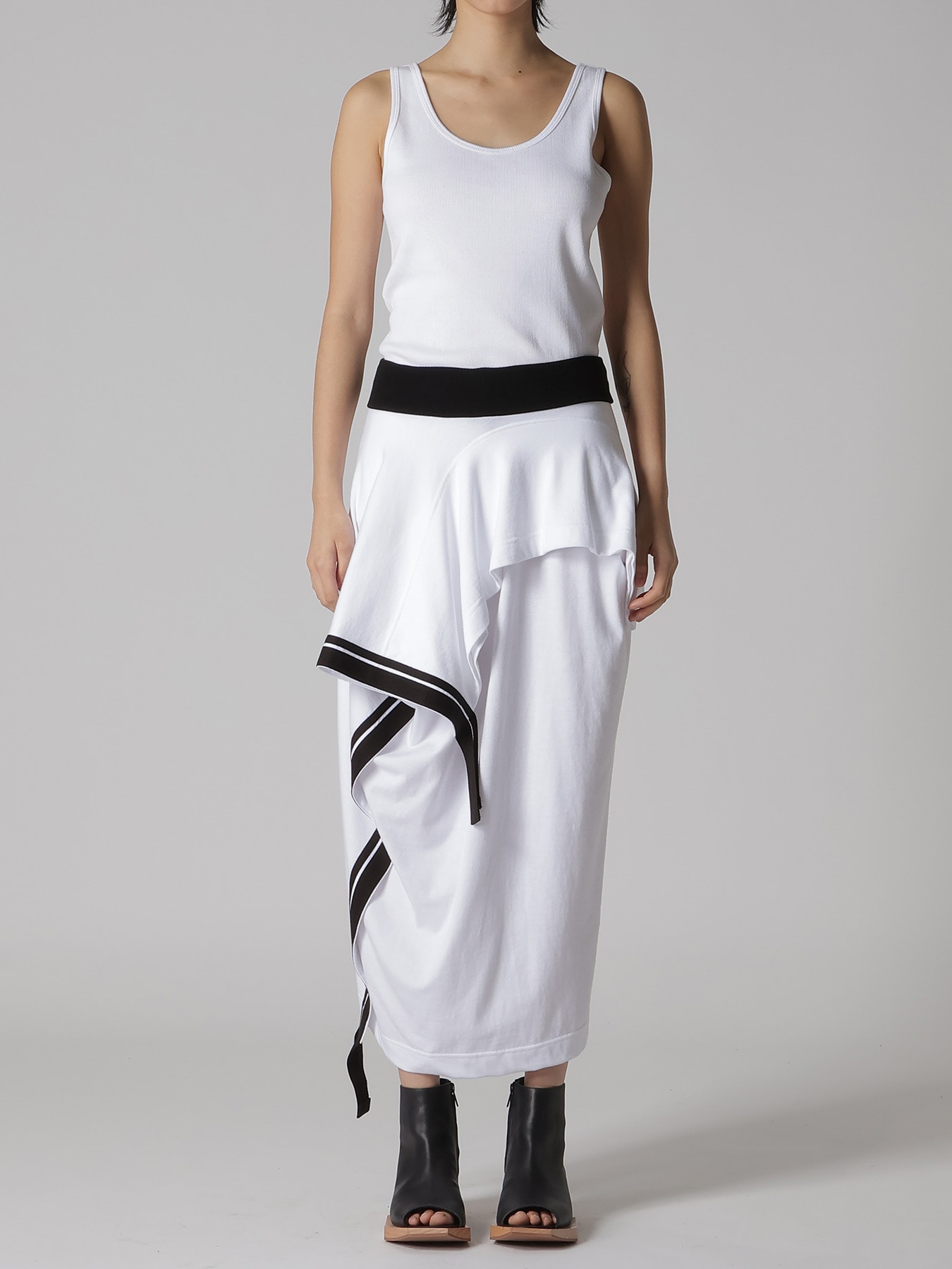 JERSEY UNBALANCE LINE SKIRT