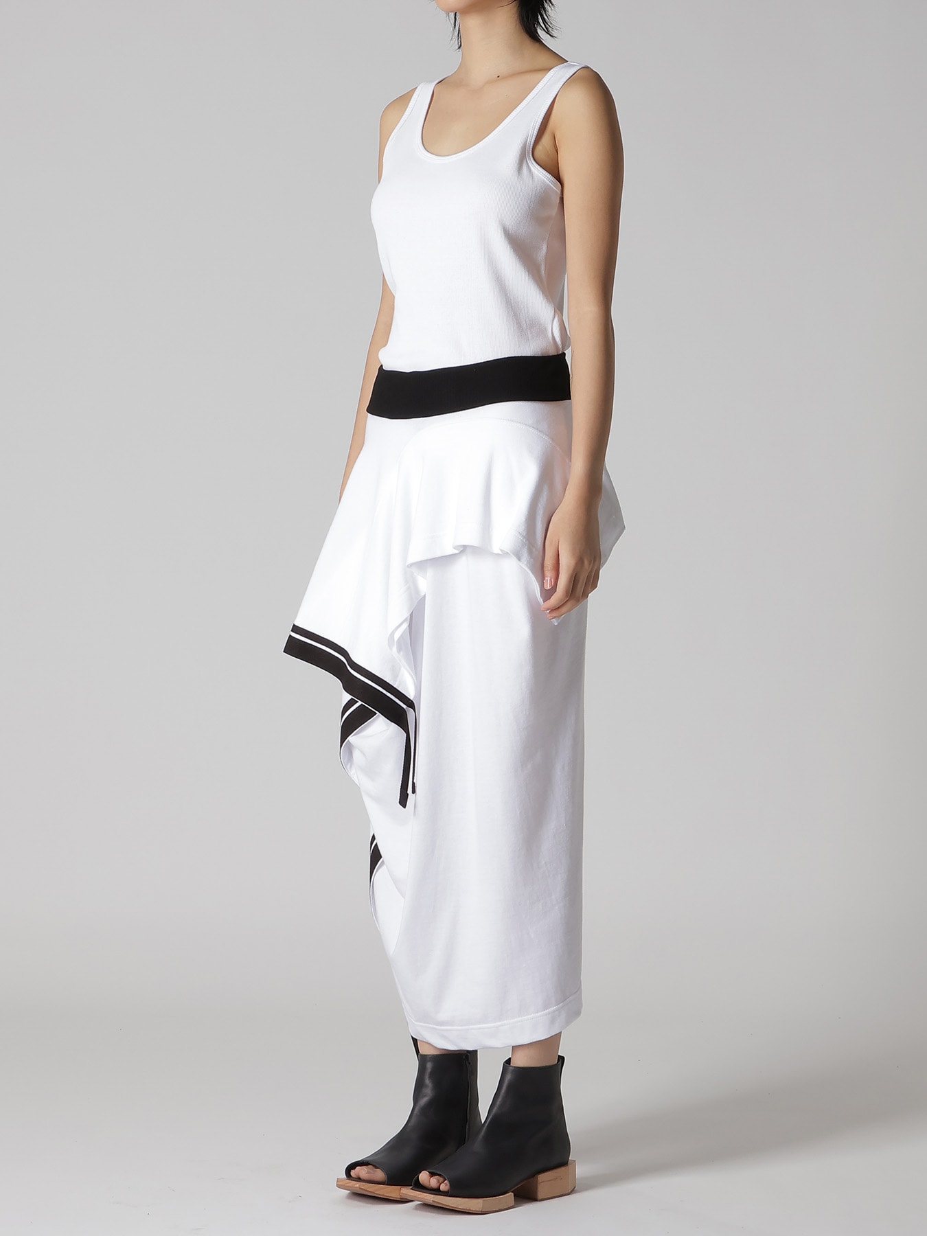 JERSEY UNBALANCE LINE SKIRT