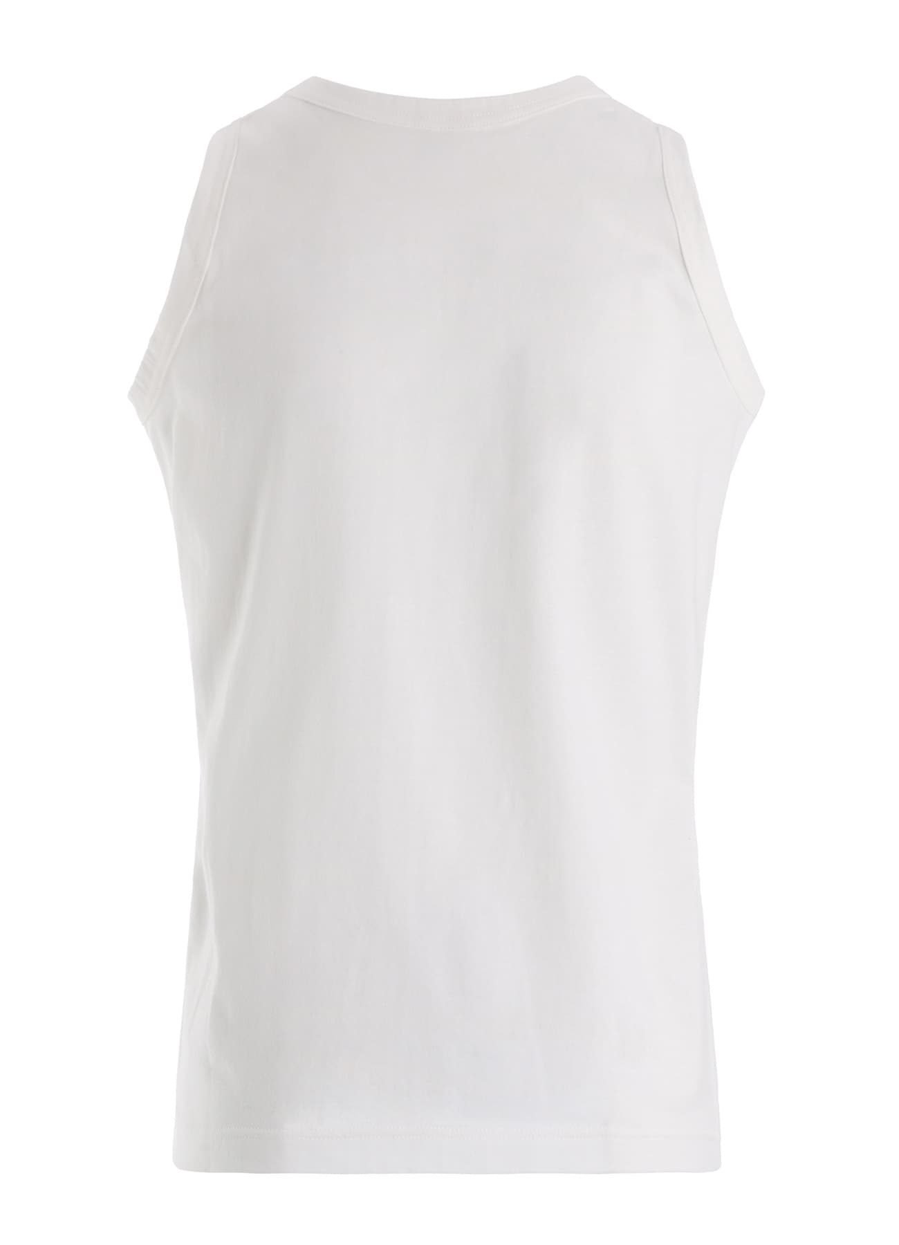 RANDOM STITCH EMBROIDERY SLEEVELESS TEE