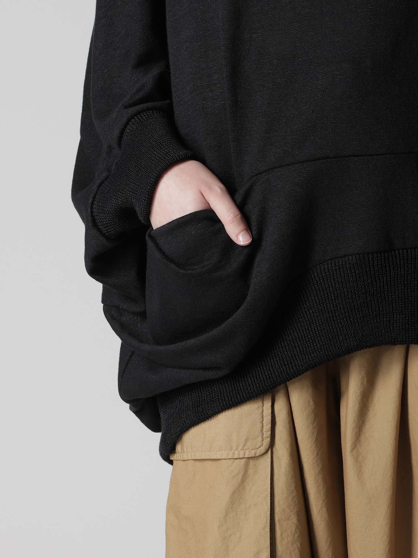 LINEN JERSEY LOOSE FIT POCKET PULLOVER