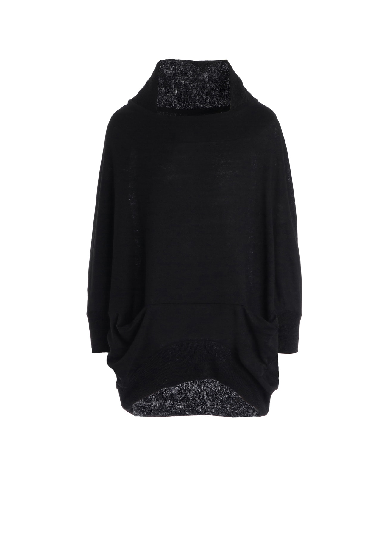 LINEN JERSEY LOOSE FIT POCKET PULLOVER