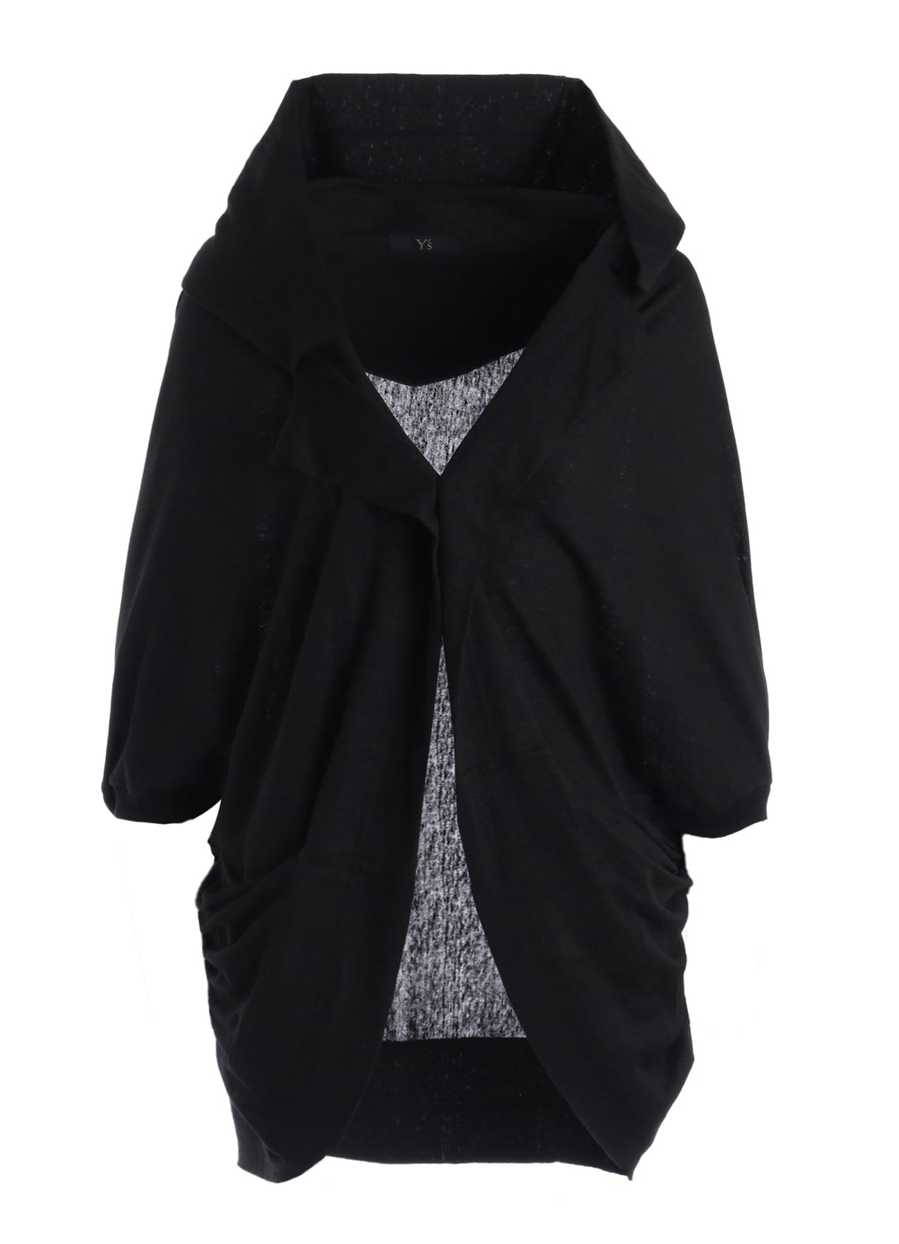 LINEN JERSEY LOOSE FIT POCKET CARDIGAN