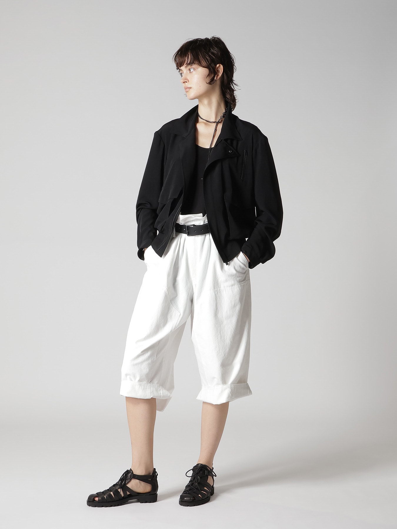 TA/PE CREPE DE CHINE 2 POCKET BLOUSON
