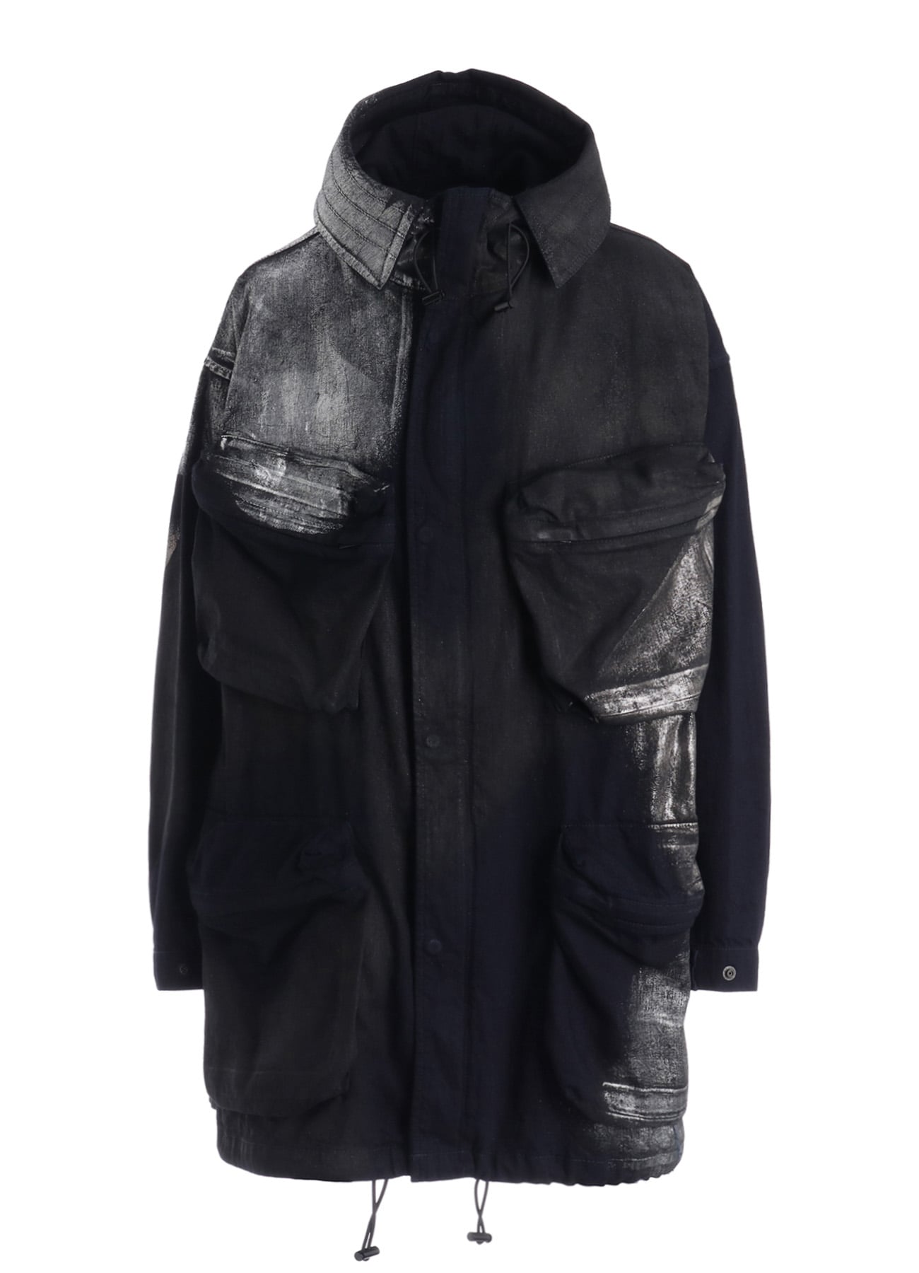 8OZ DENIM FOIL PRINT 4POCKET BLOUSON