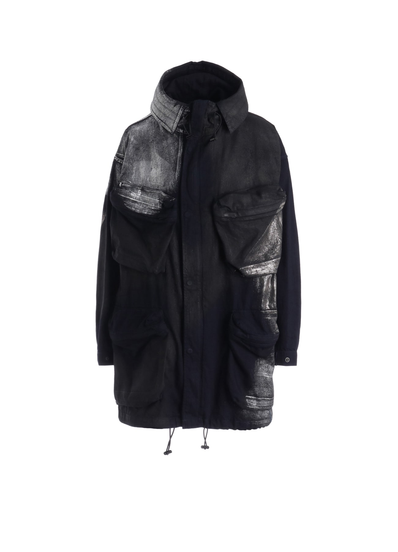 8OZ DENIM FOIL PRINT 4POCKET BLOUSON