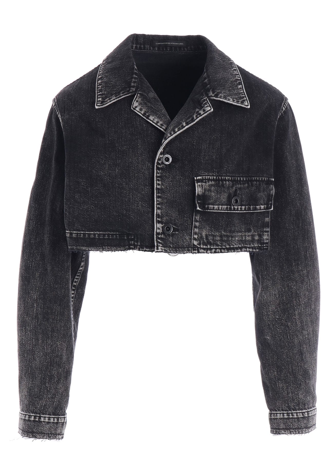 8OZ DENIM CHEMICAL WASH SHORT BLOUSON