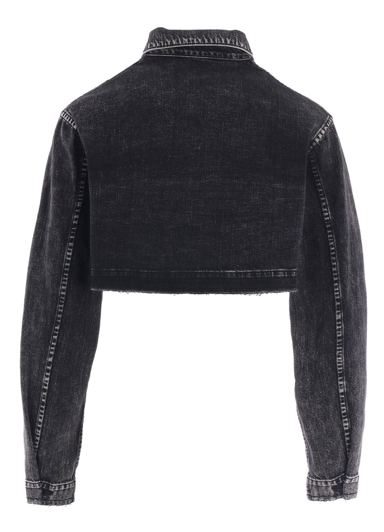 8OZ DENIM CHEMICAL WASH SHORT BLOUSON