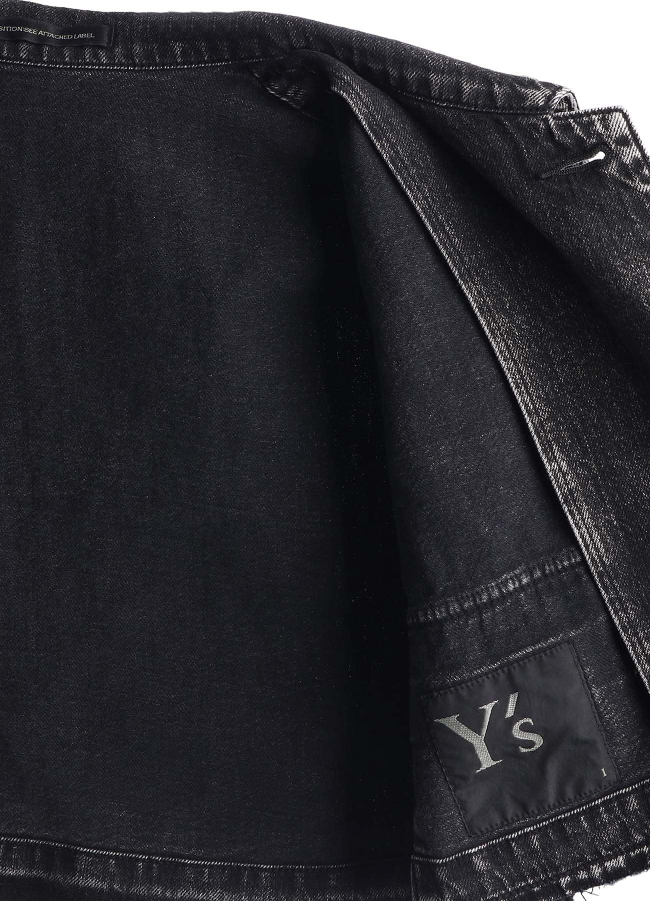 8OZ DENIM CHEMICAL WASH SHORT BLOUSON