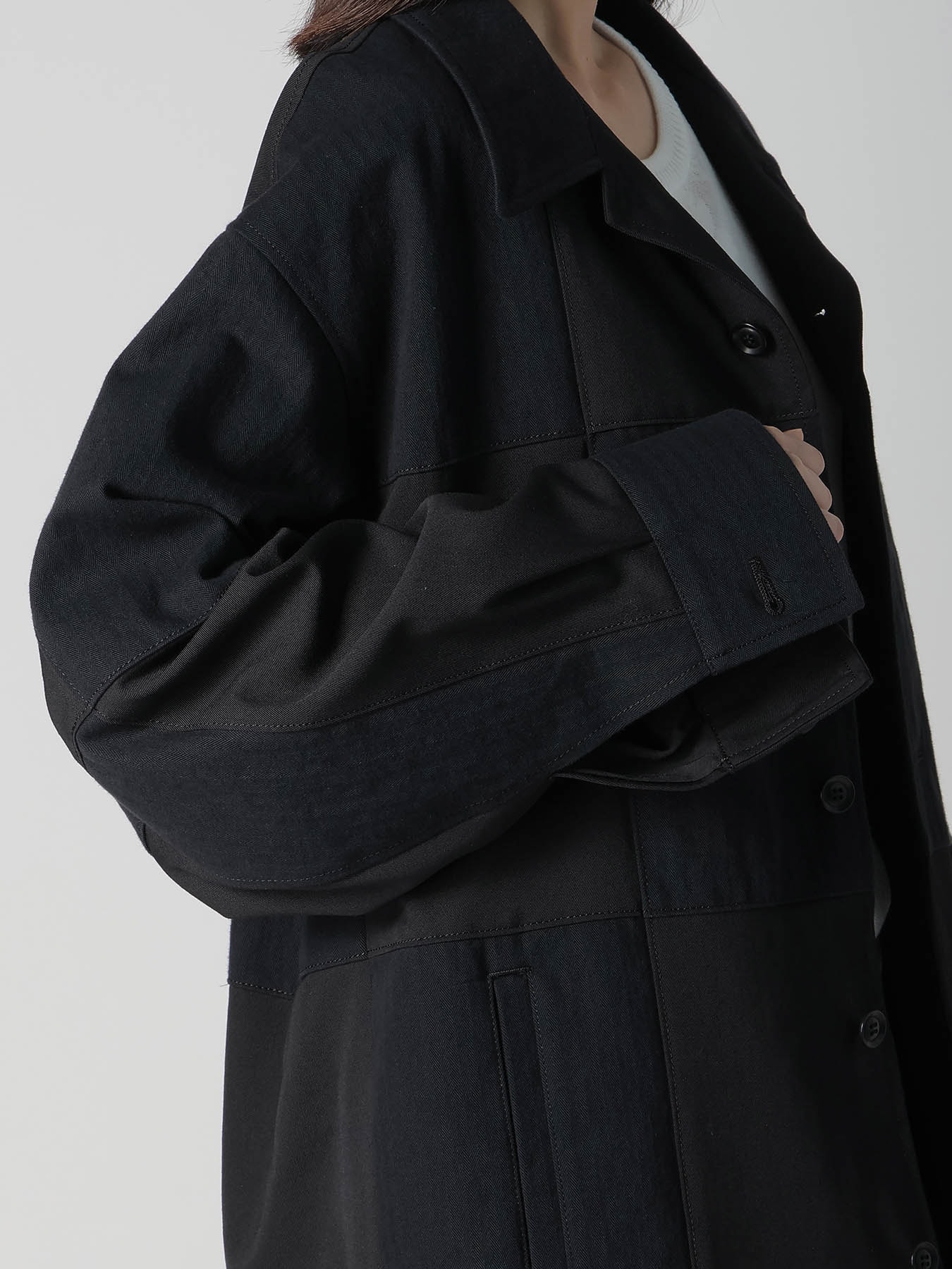 HARD TWISTED NIDOM BIO WASH PATCHED BLOUSON