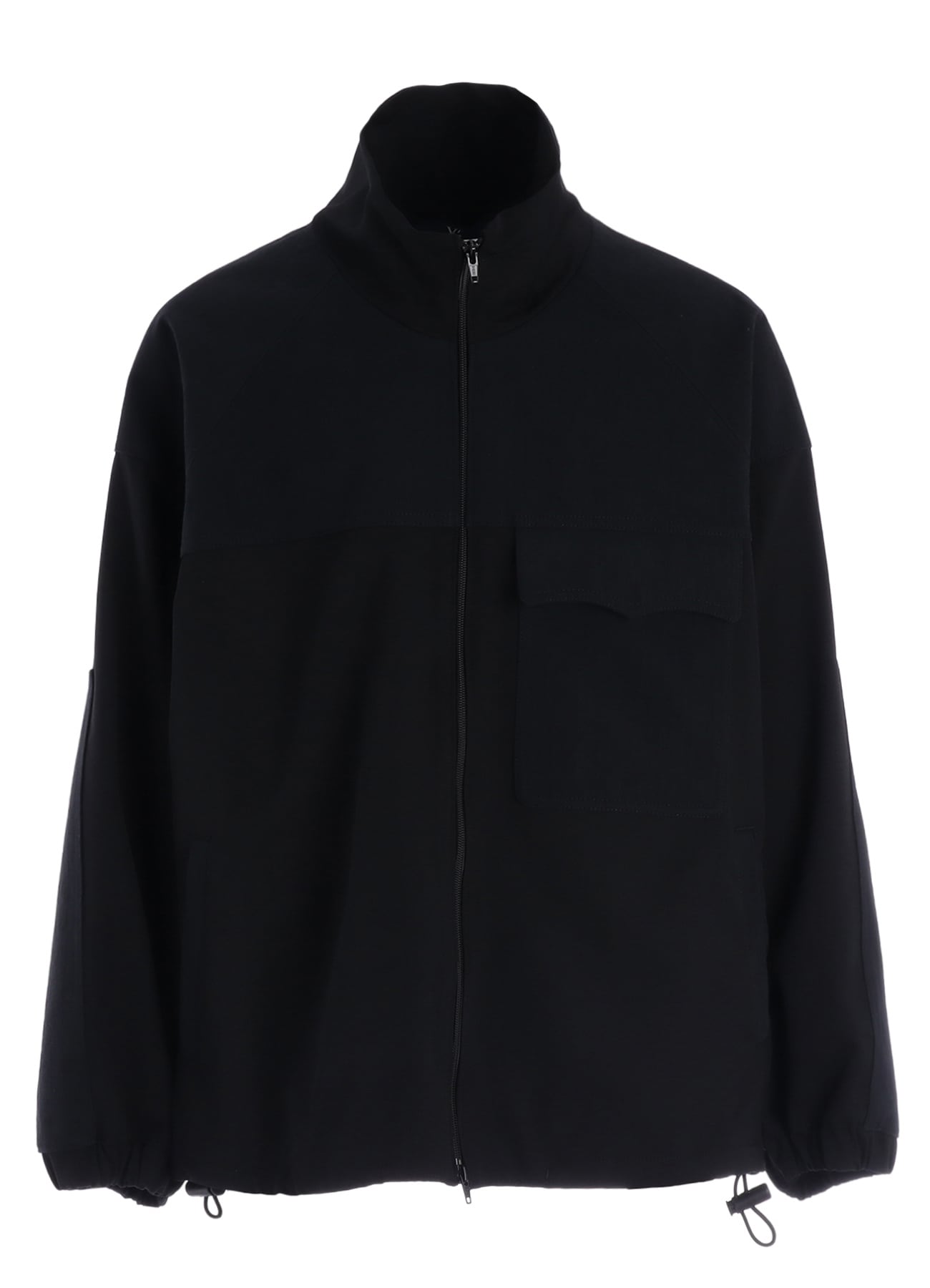 WOOL GABARDINE STAND COLLAR BLOUSON