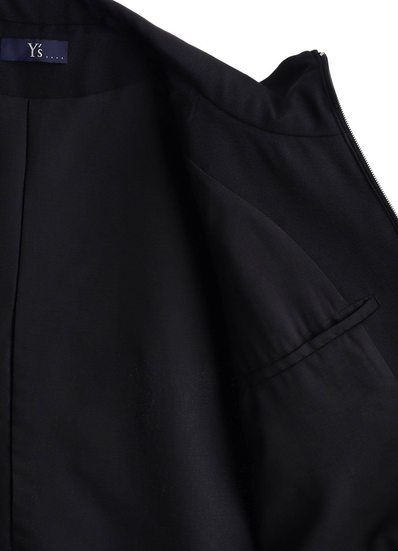 WOOL GABARDINE STAND COLLAR BLOUSON