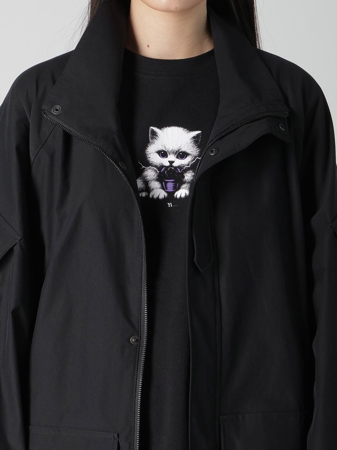 STRETCH TAFTA FIELD BLOUSON