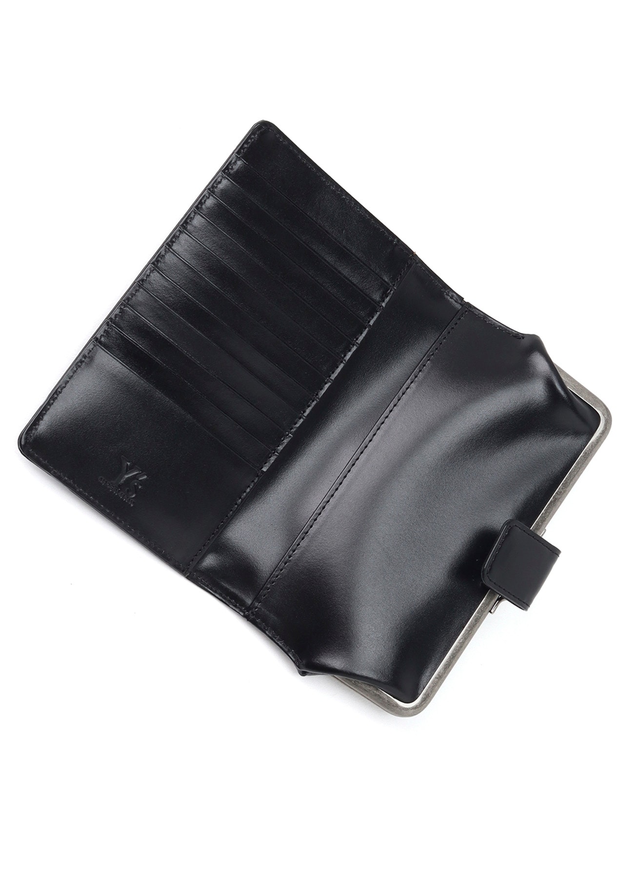 DOT PRINT GLOSSY SMOOTH LEATHER LONG WALLET