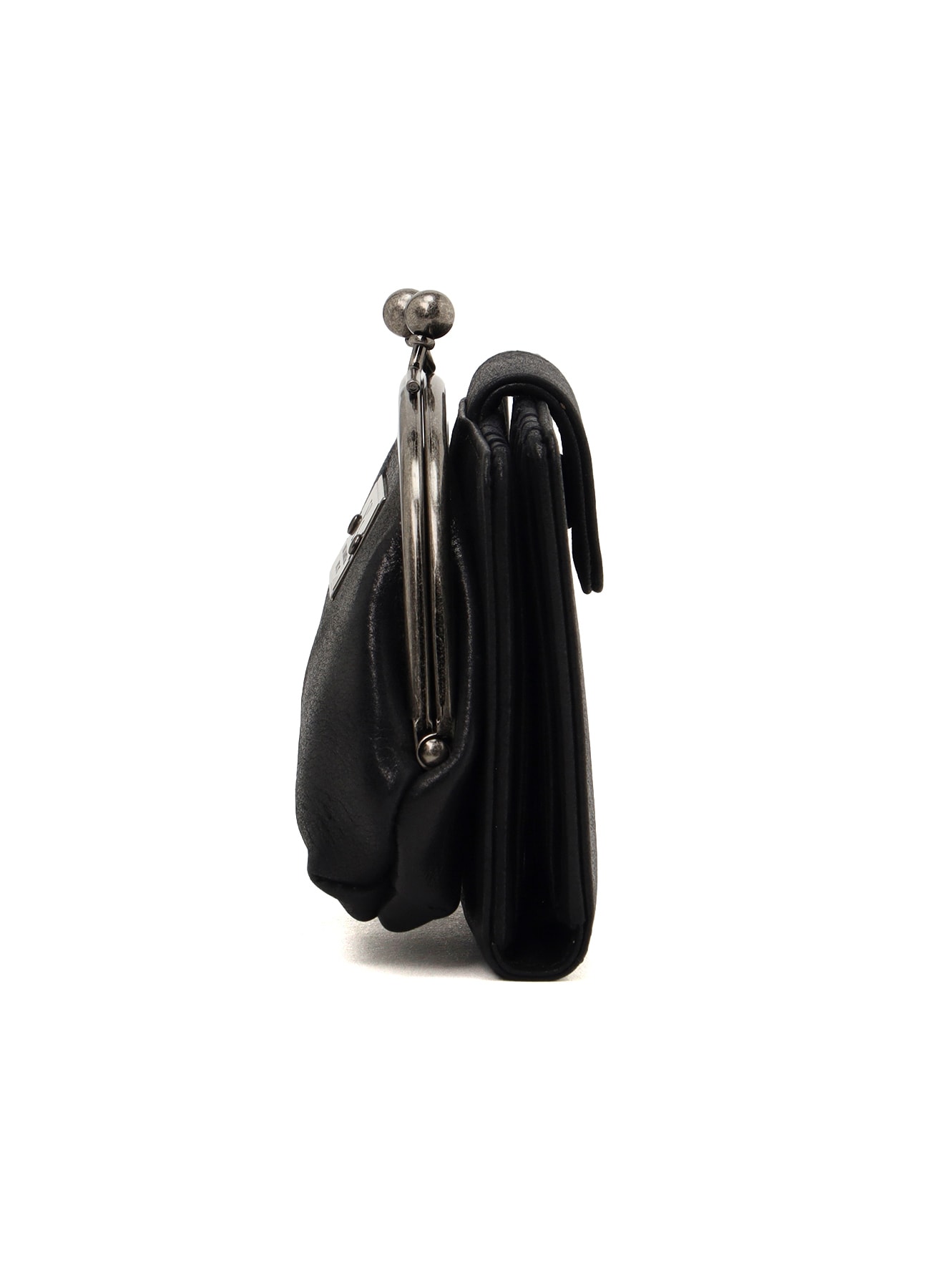 その他 YL Shop SEMI-GLOSS LEATHER CHOPPED SQUARE MINI BAG(FREE SIZE Black
