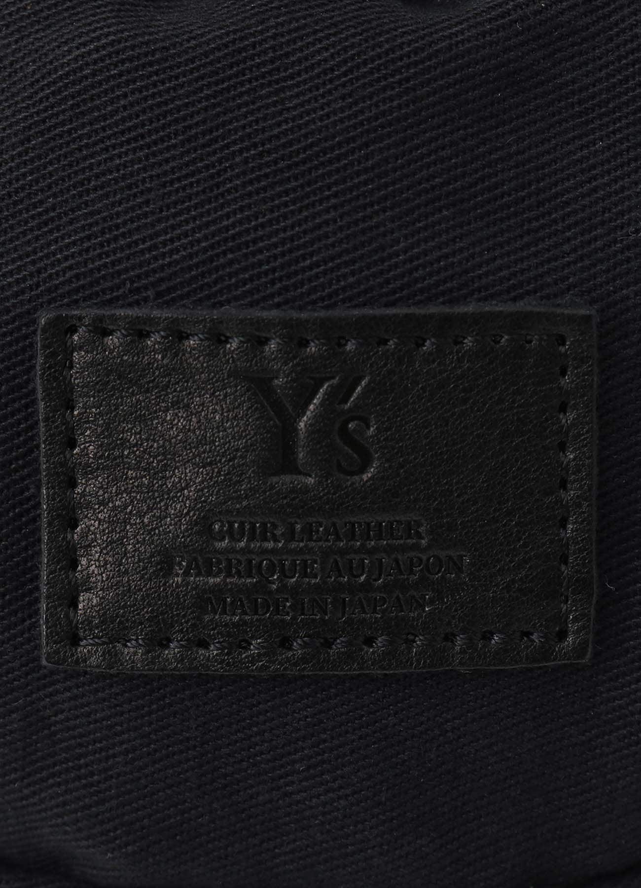 COTTON LINEN TWILL / LEATHER POUCH