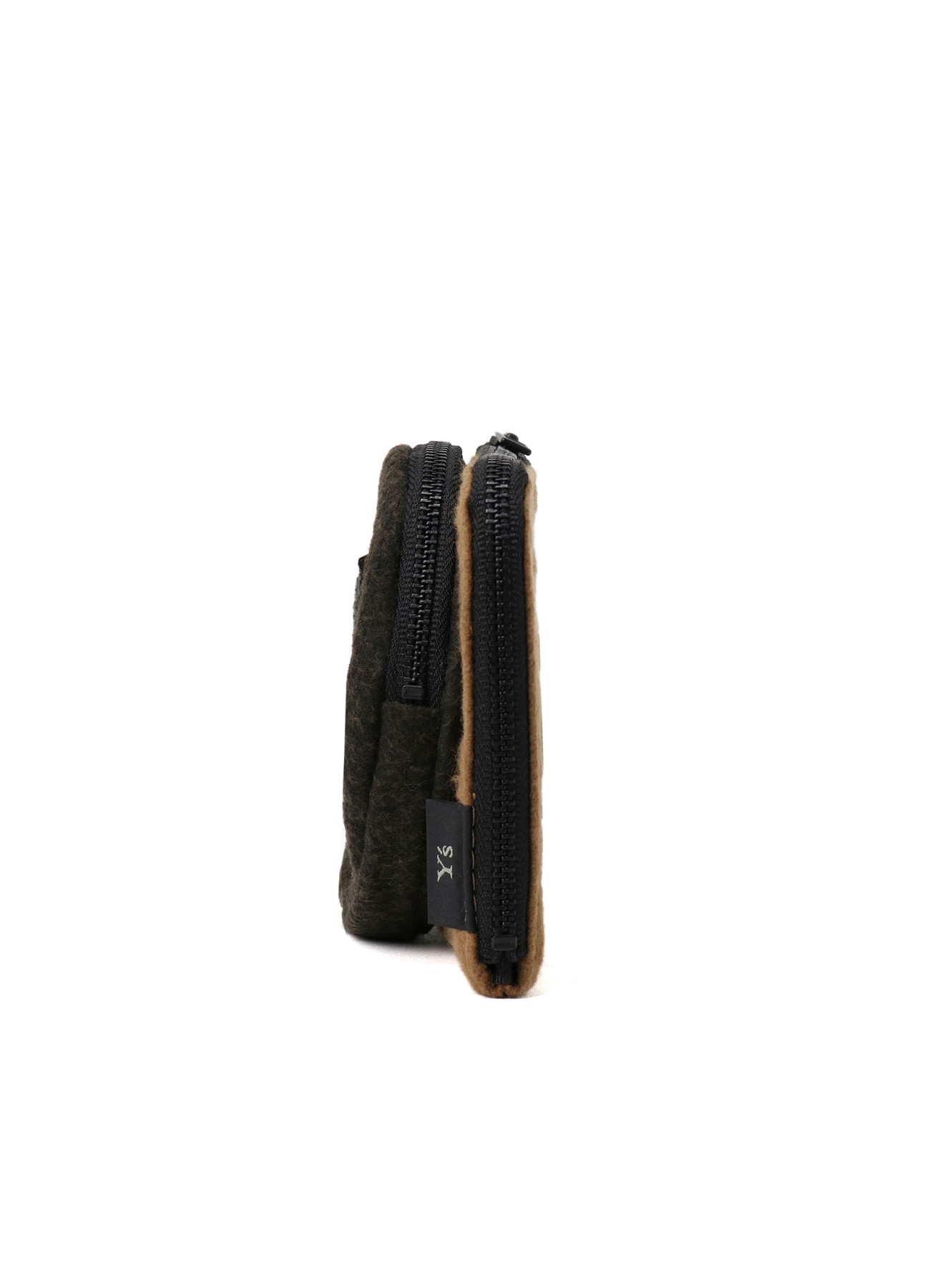 Y'S FLEECE DOUBLE POUCH
