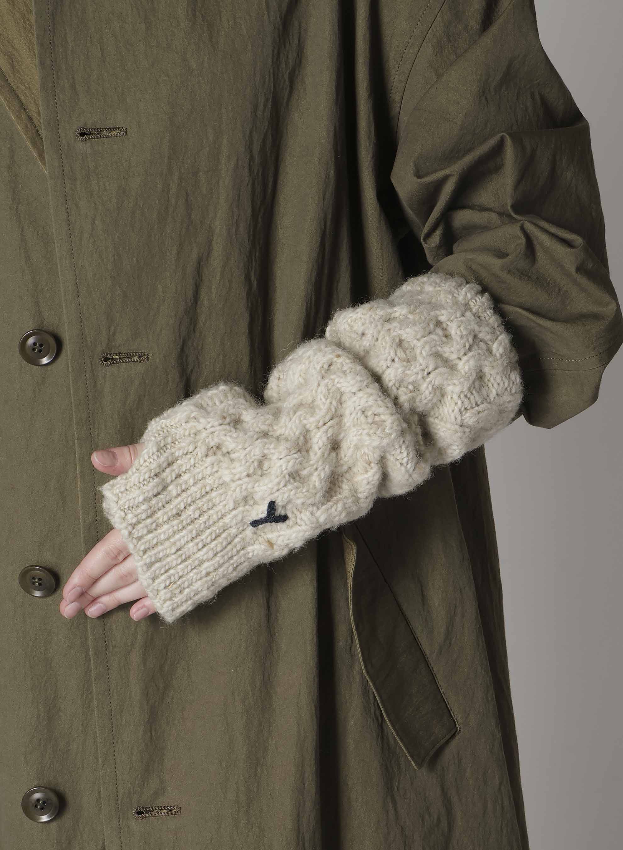 SLUB WOOL ARM WARMER