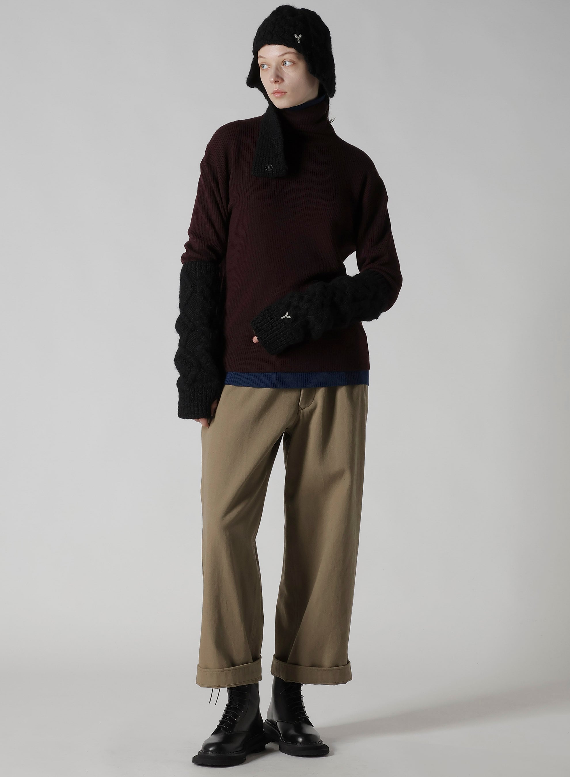 SLUB WOOL ARM WARMER