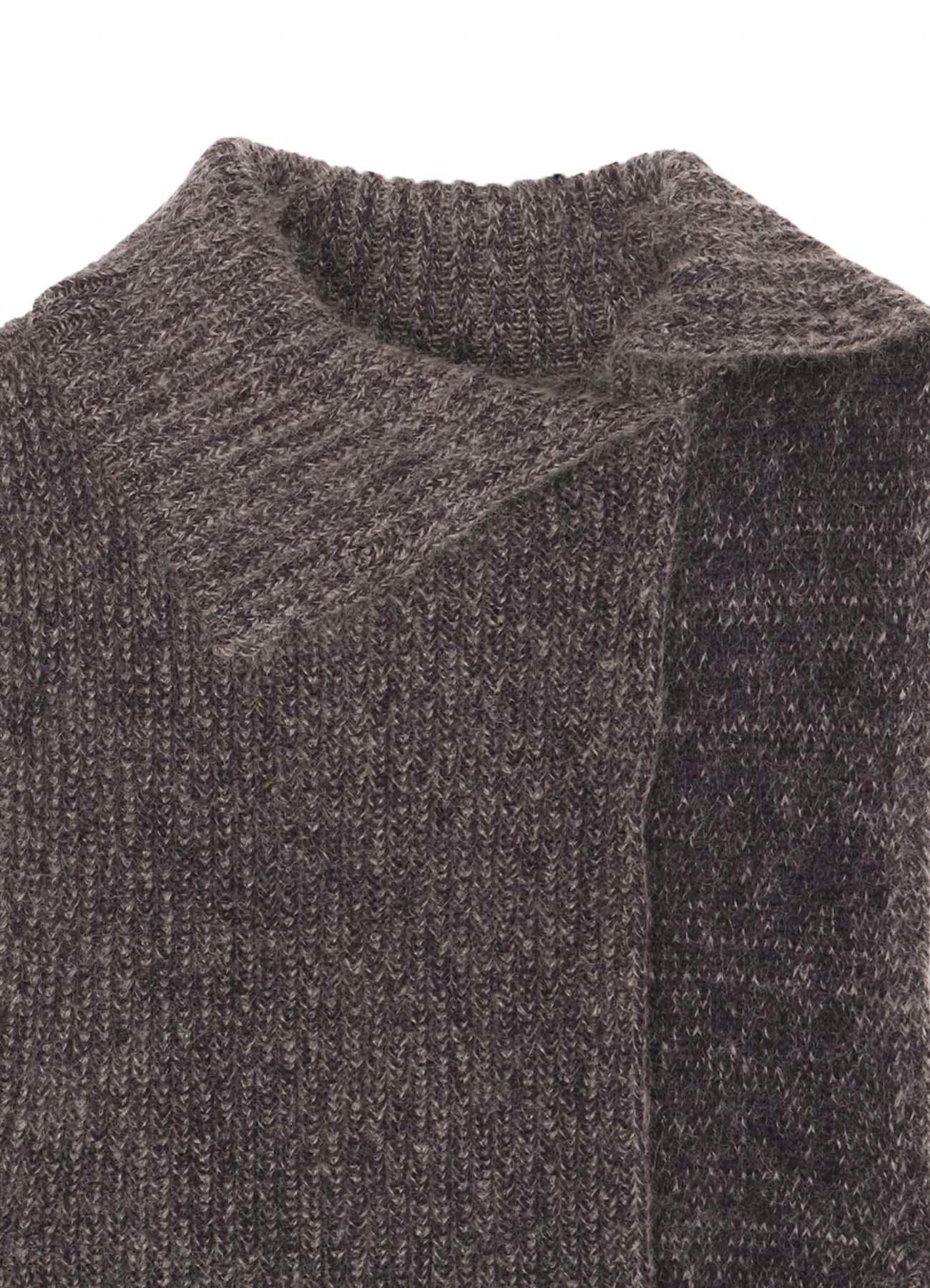 MOHAIR WOOL COMBINATION KNIT VEST