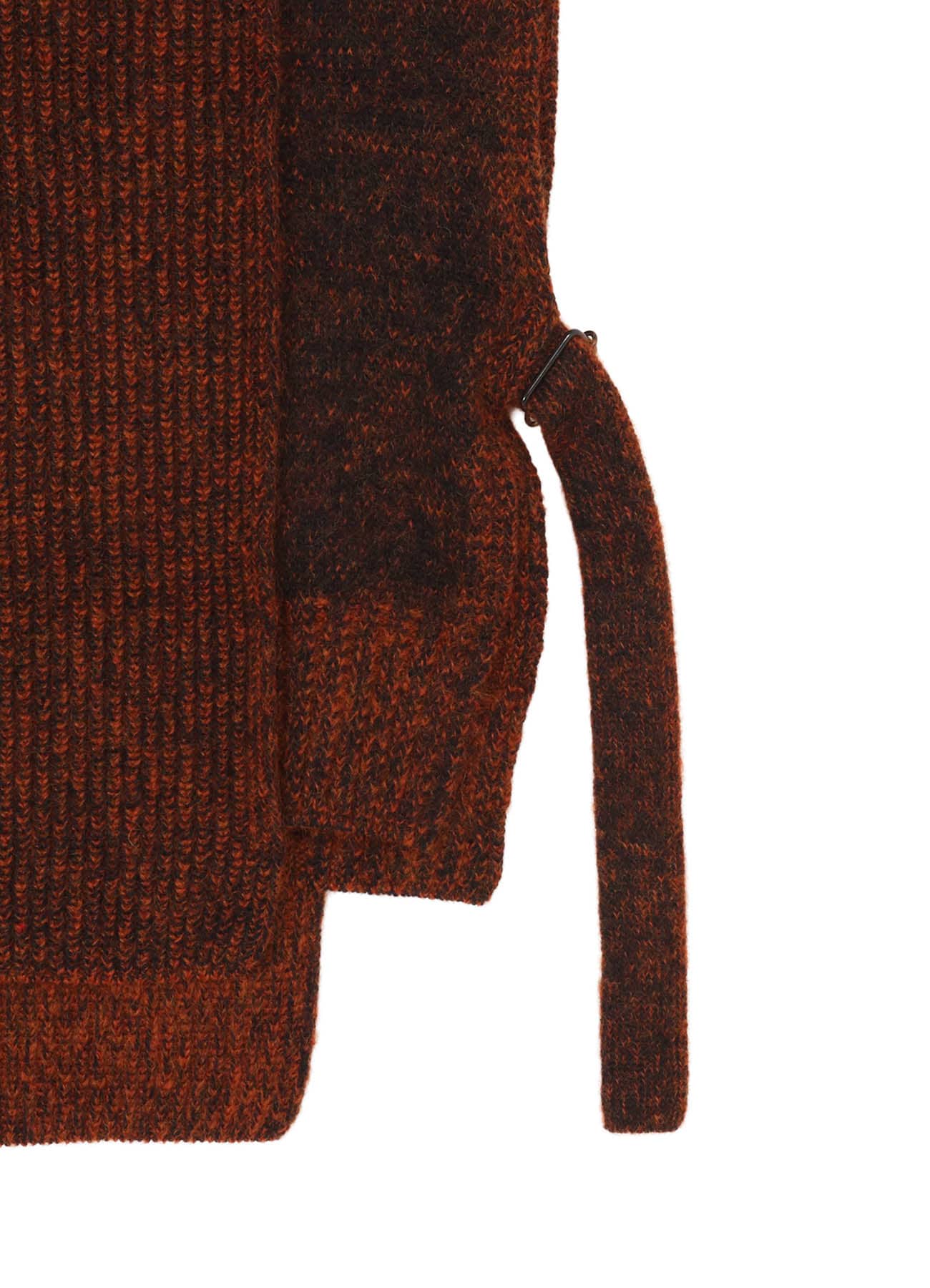 MOHAIR WOOL COMBINATION KNIT VEST