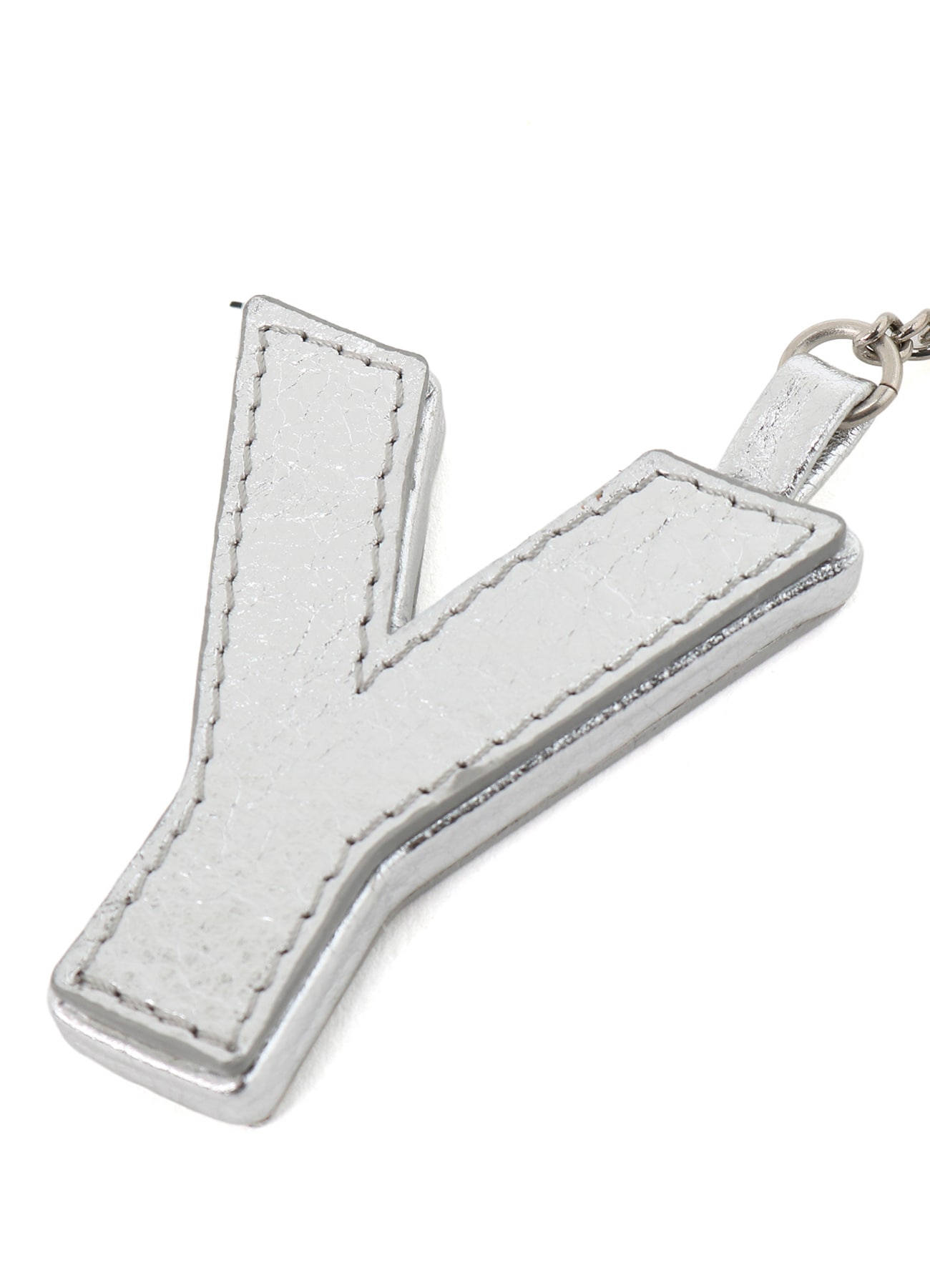 Y'S BLOCK LEATHER BAG CHARM