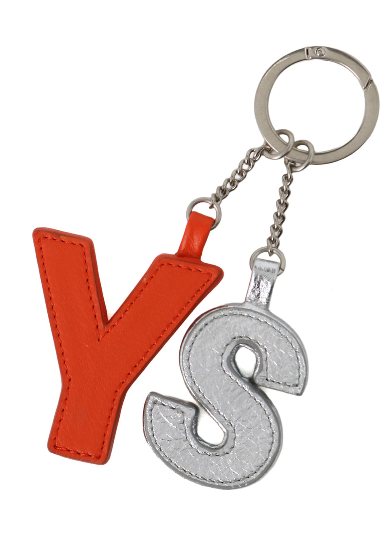 Y'S BLOCK LEATHER BAG CHARM