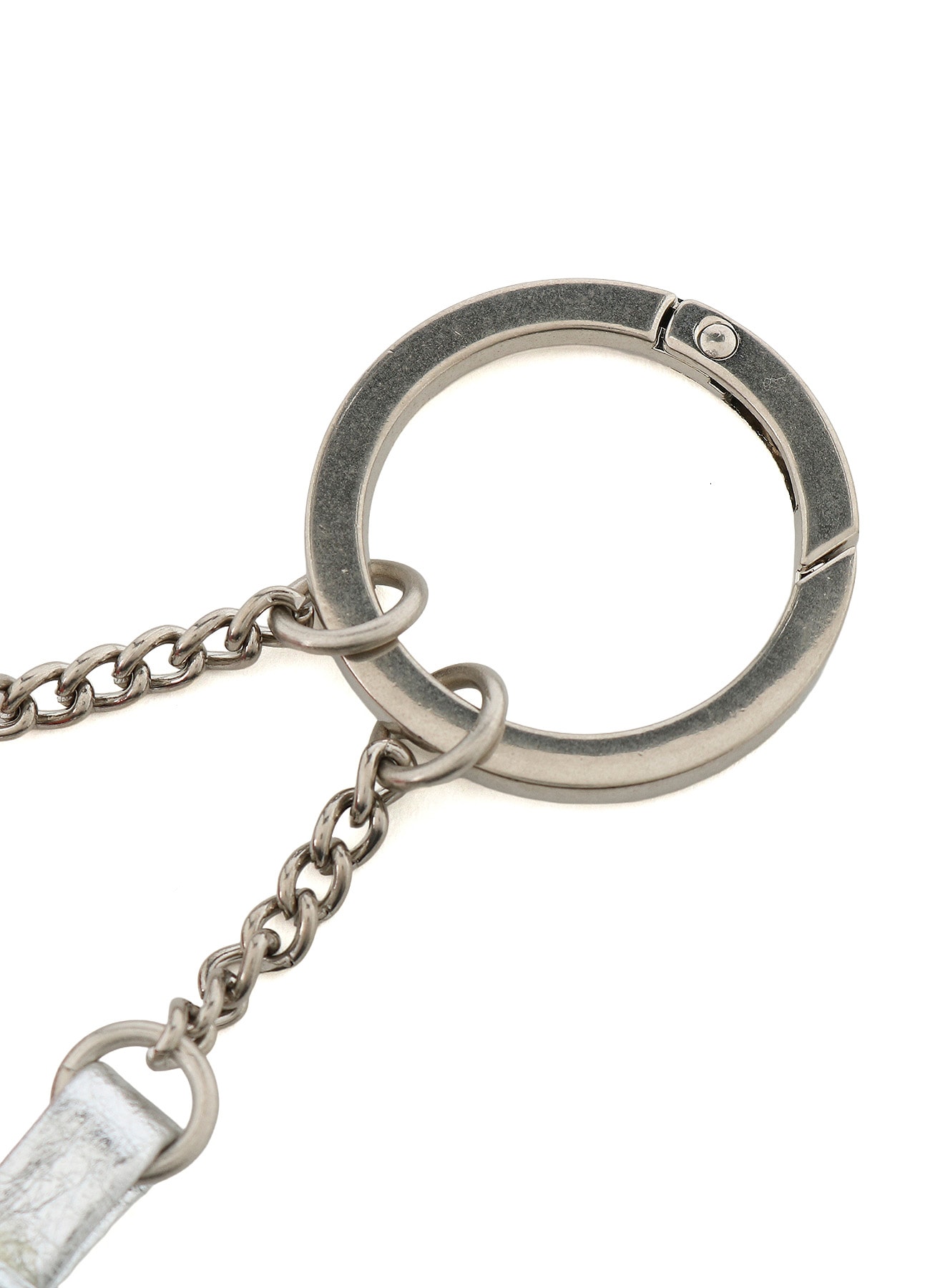 Y'S BLOCK LEATHER BAG CHARM