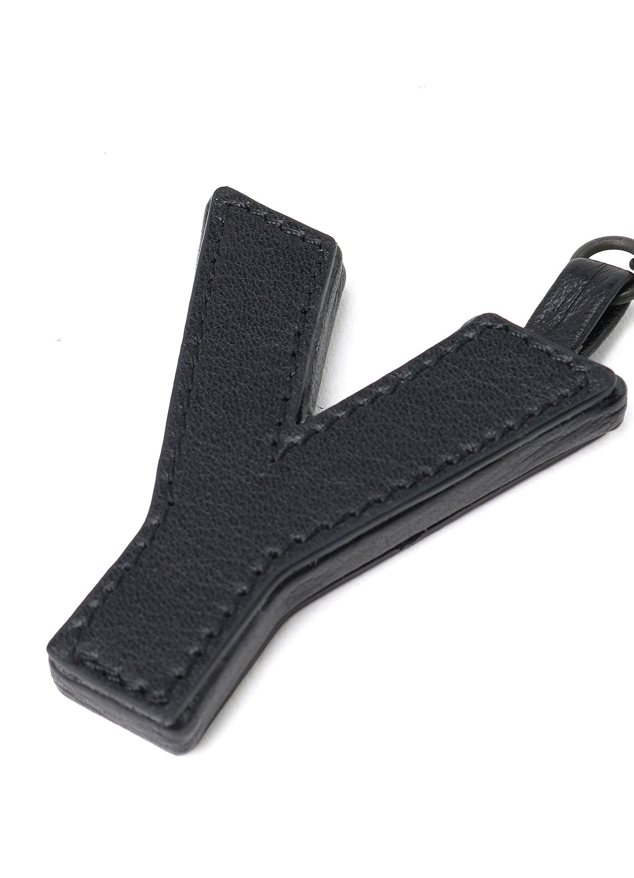 Y'S BLOCK LEATHER BAG CHARM