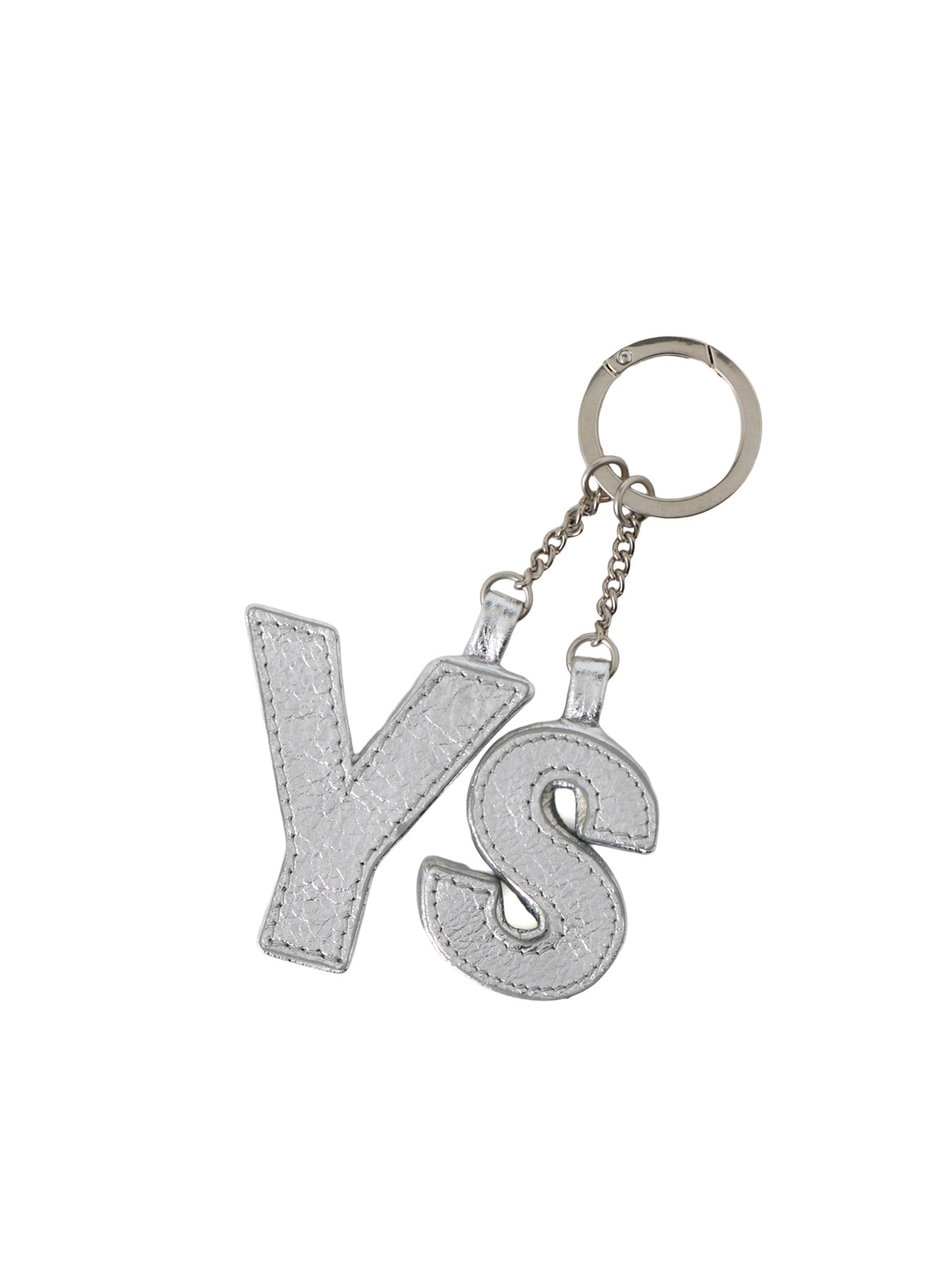 Y'S BLOCK LEATHER BAG CHARM
